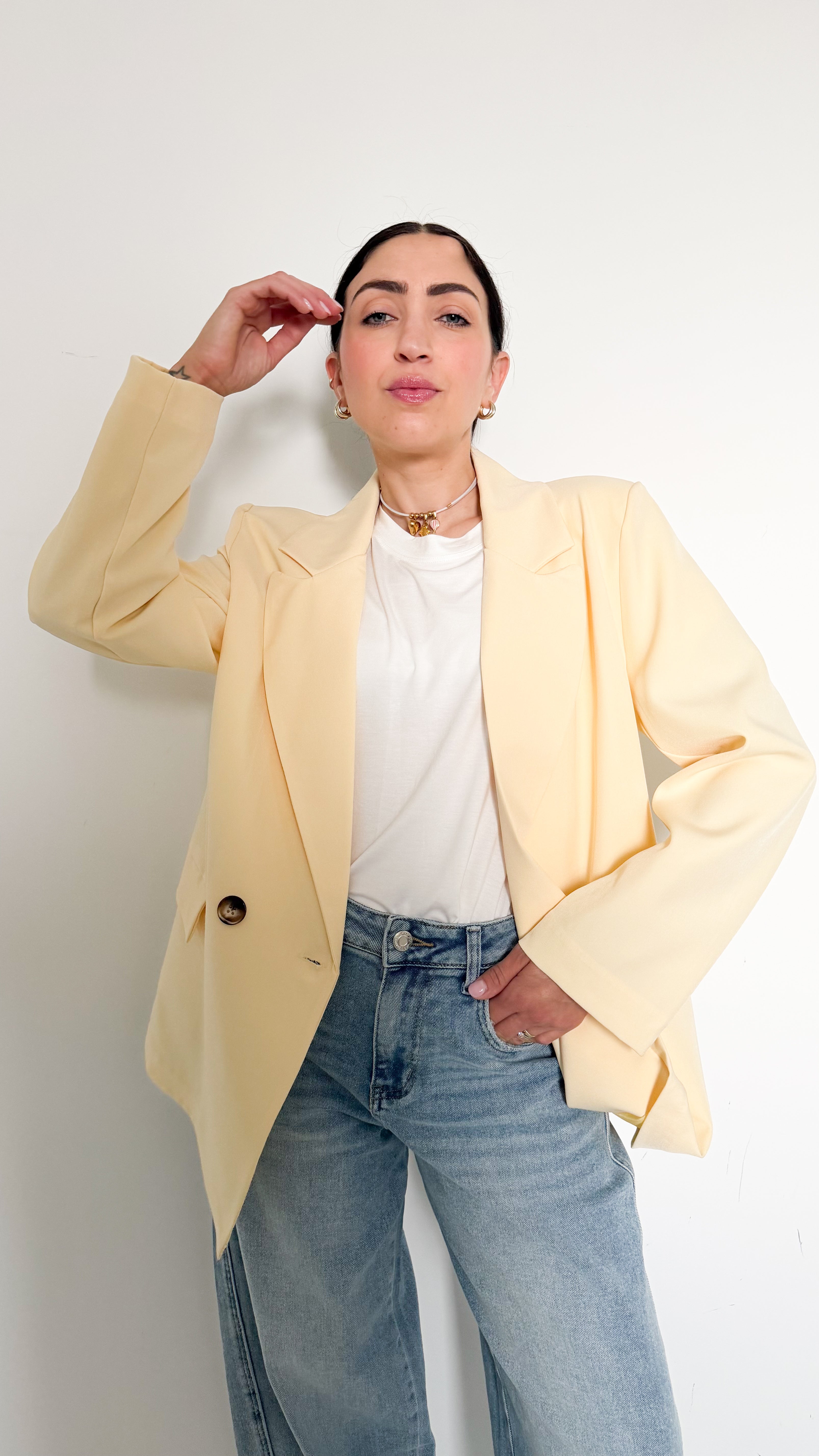 Blazer Doppiopetto Giallo