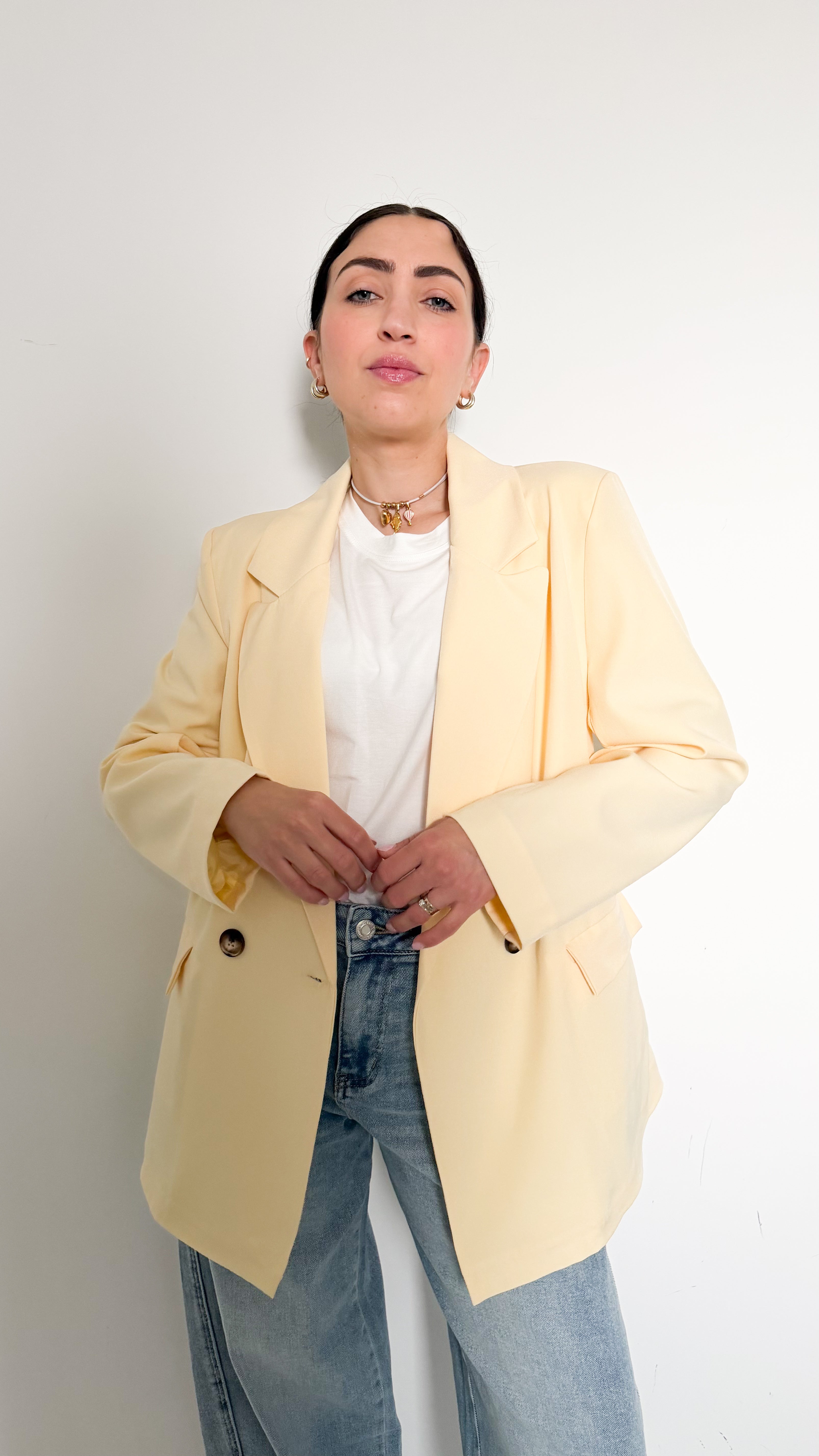 Blazer Doppiopetto Giallo