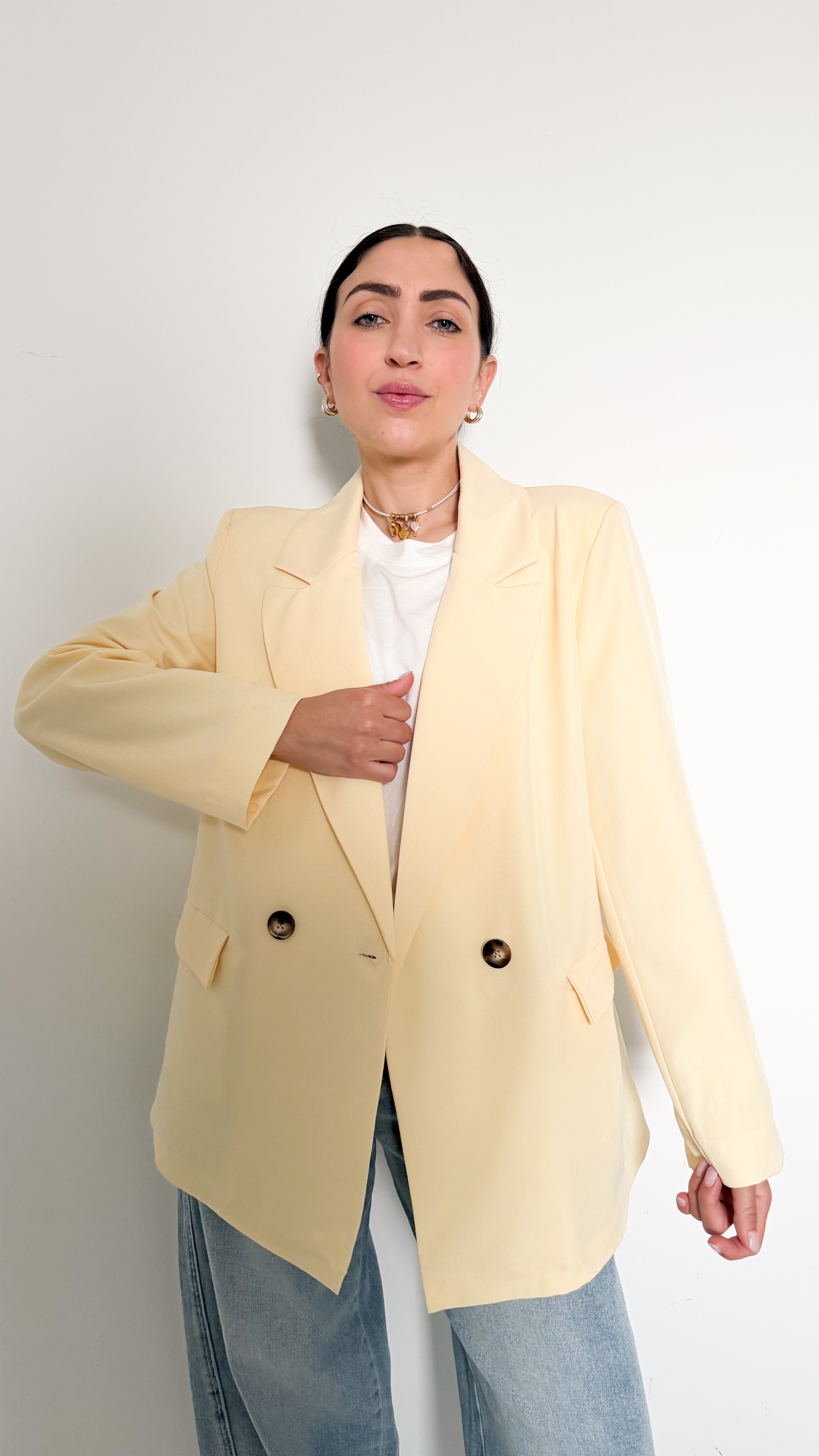 Blazer Doppiopetto Giallo