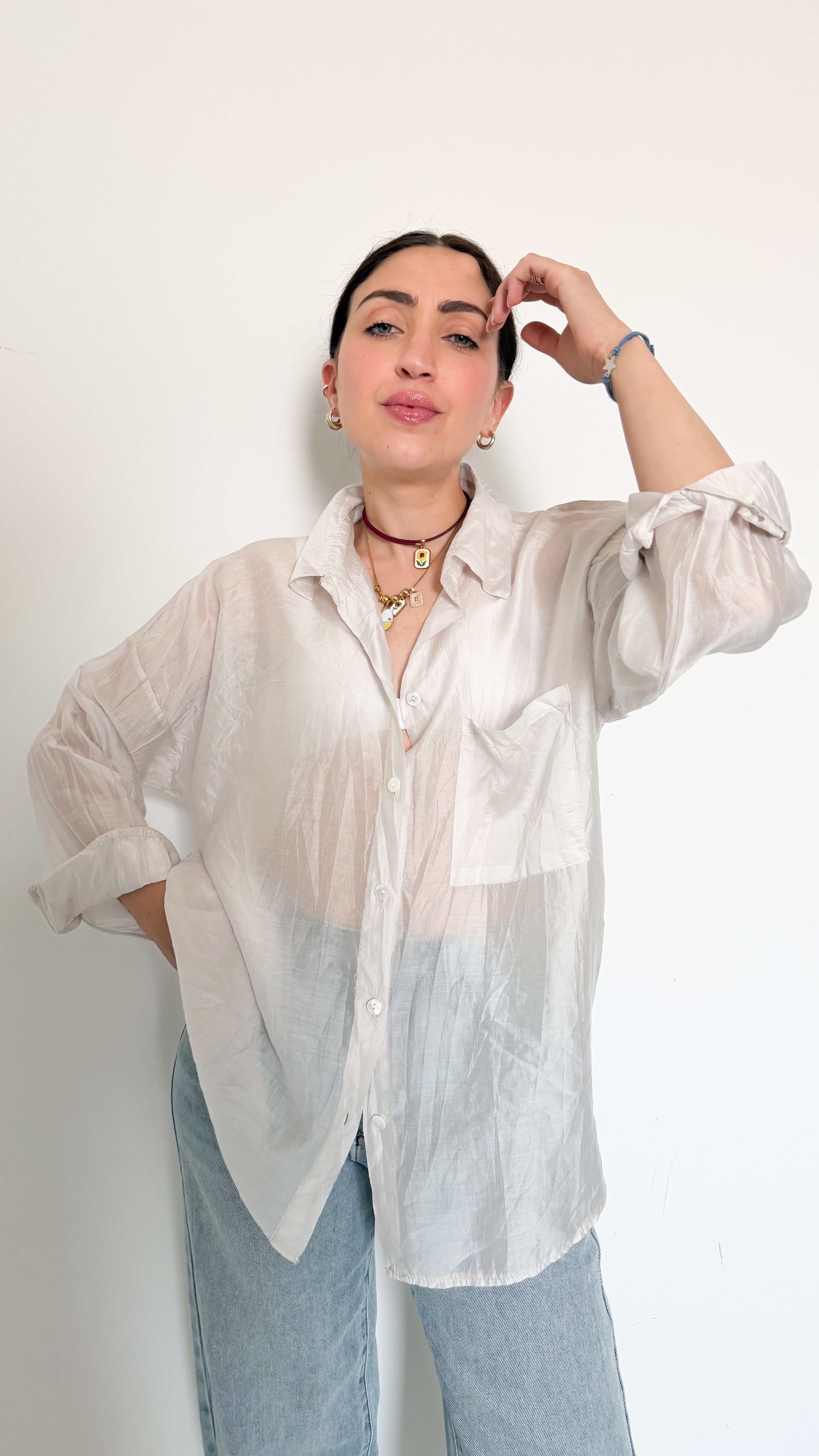 Camicia Velata Burro