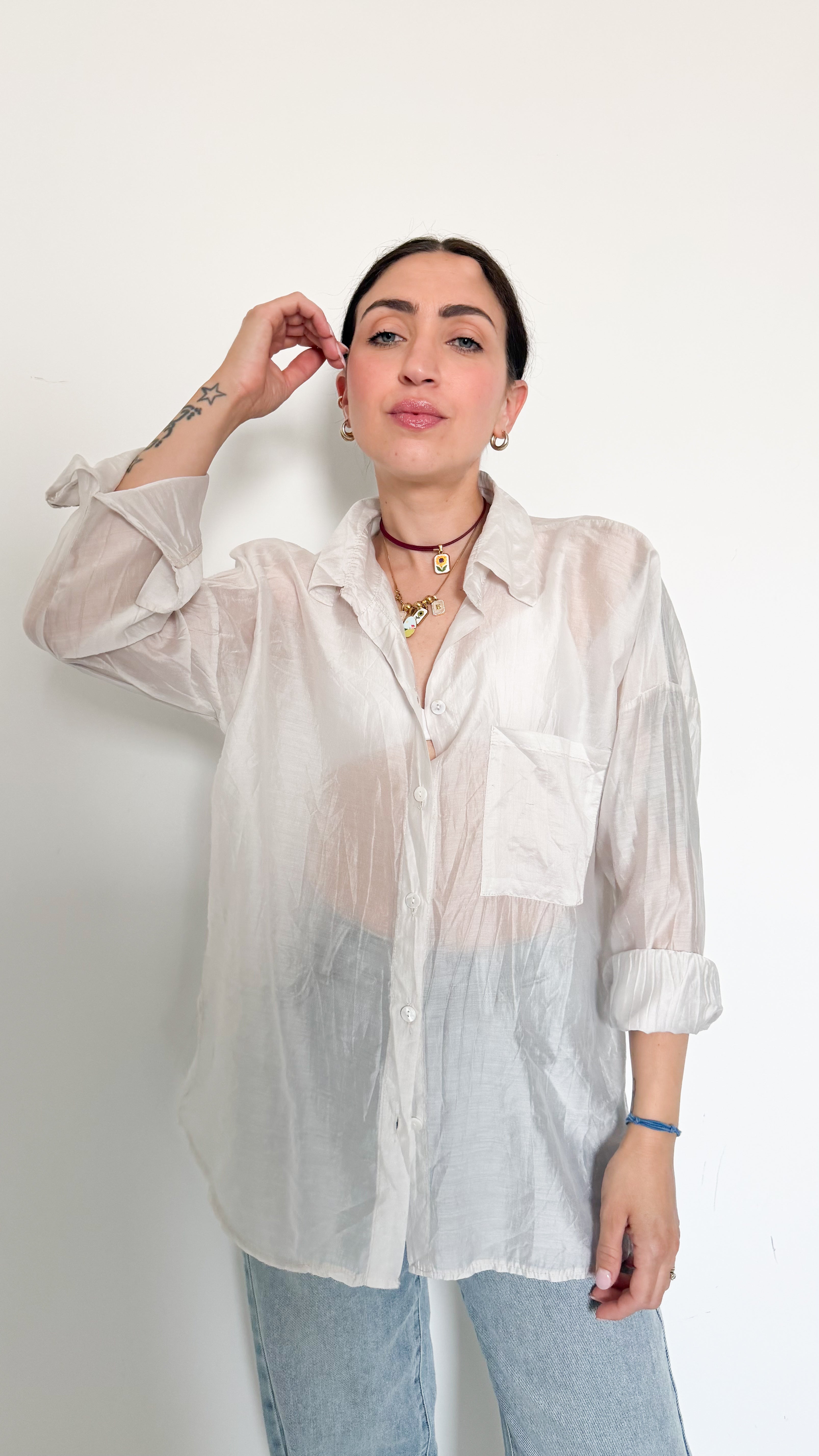 Camicia Velata Burro
