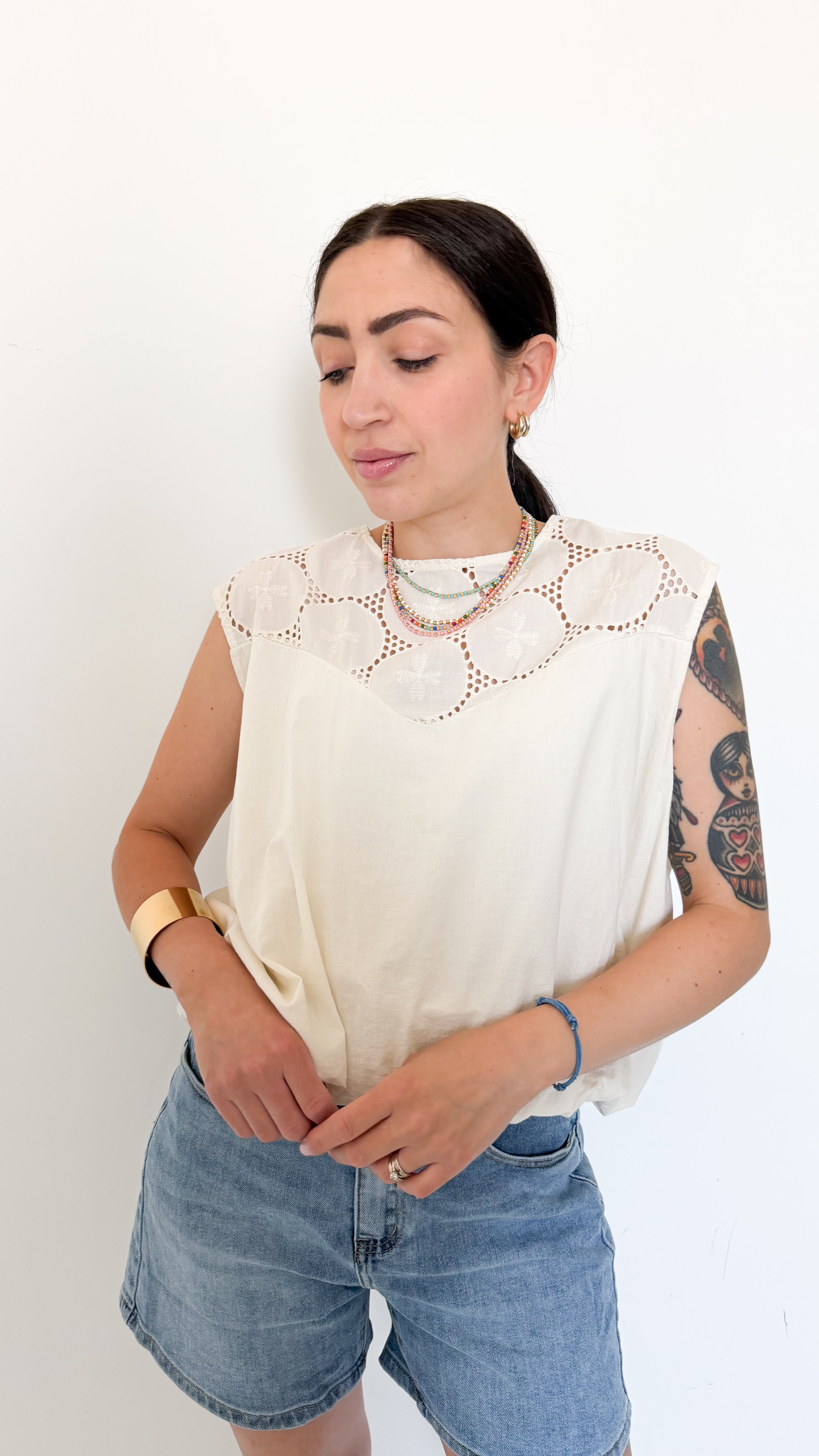 Blusa Burro In Cotone