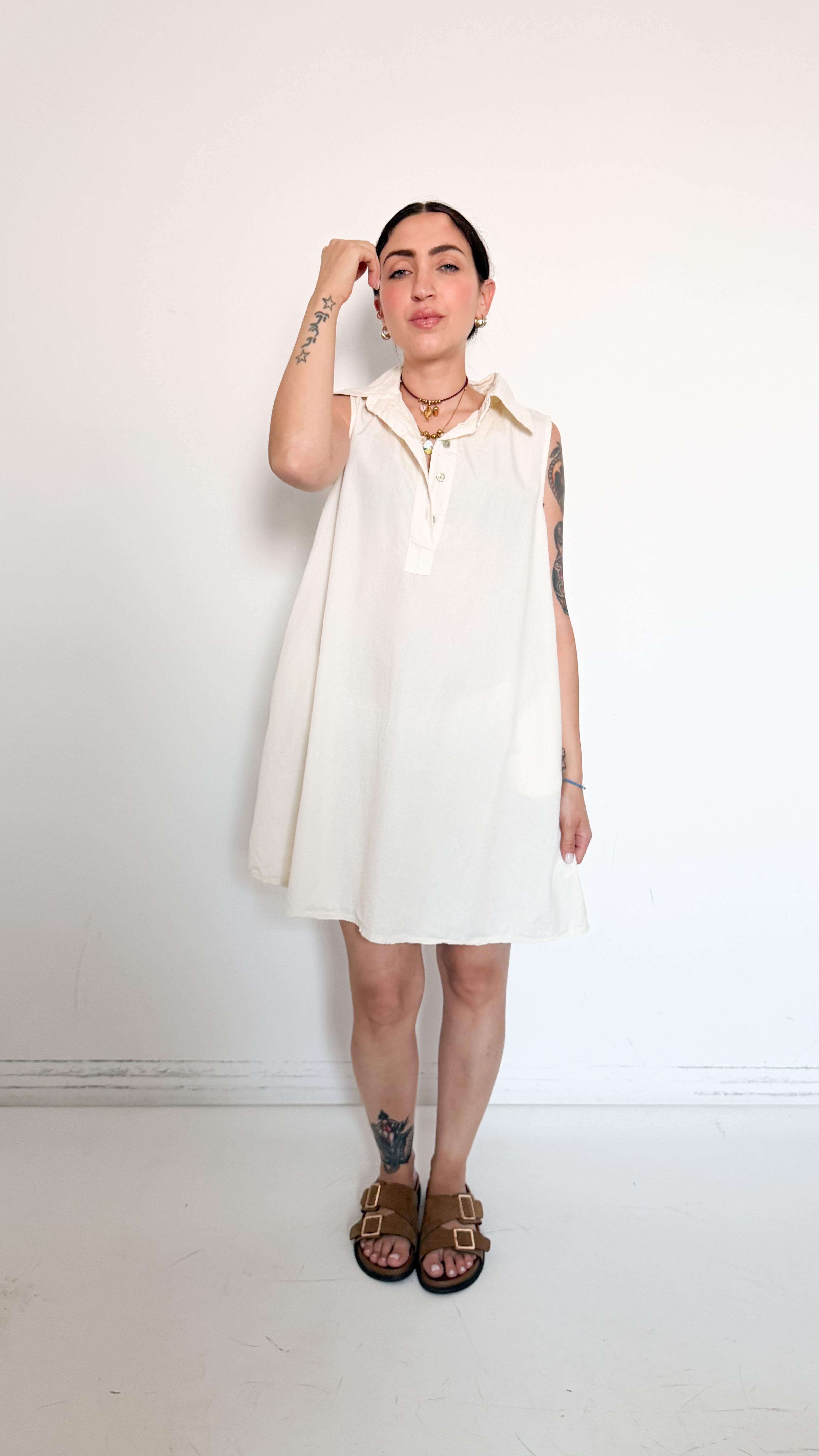 Vestito Burro In Cotone