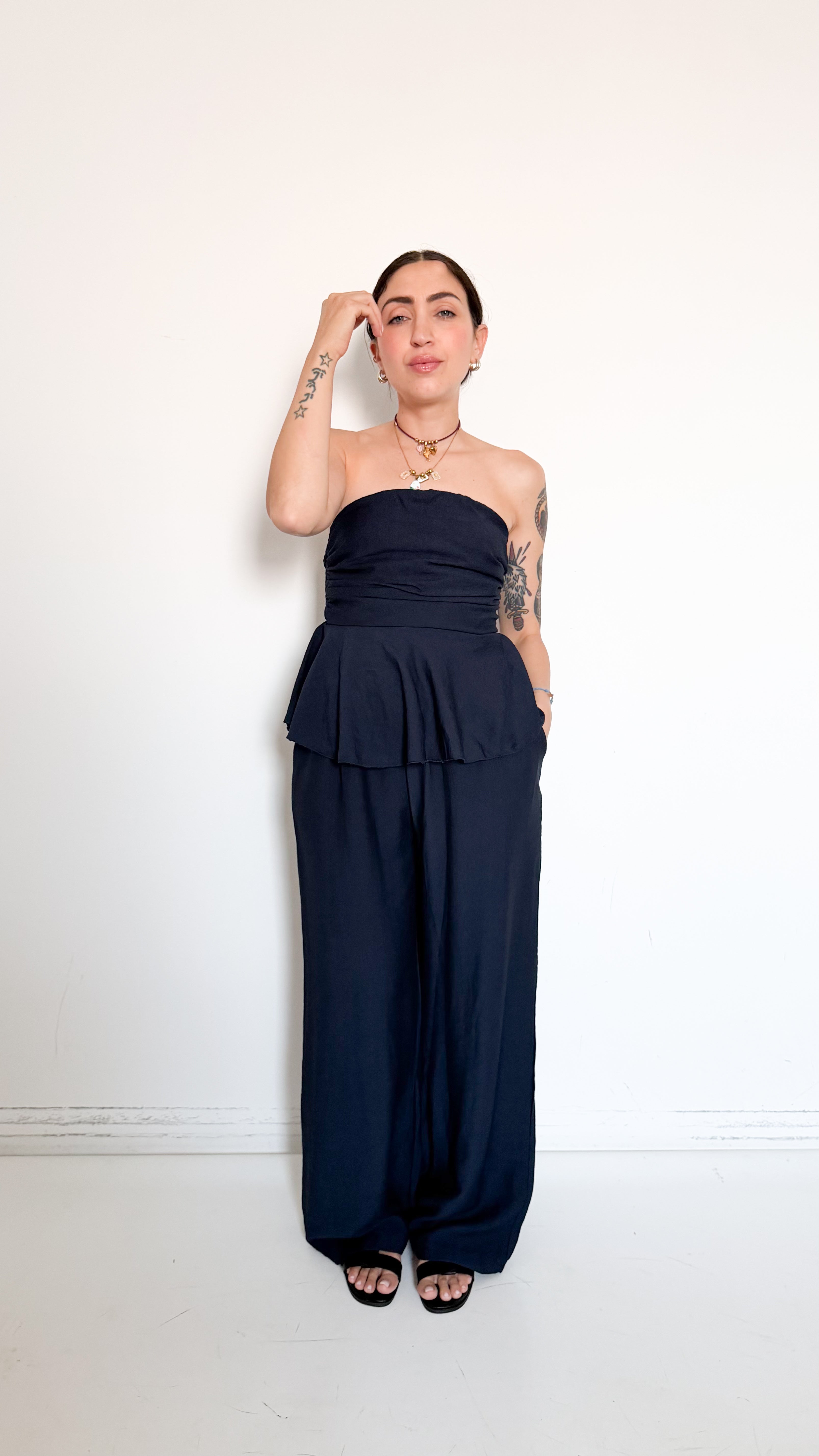Coordinato Blu Con Top