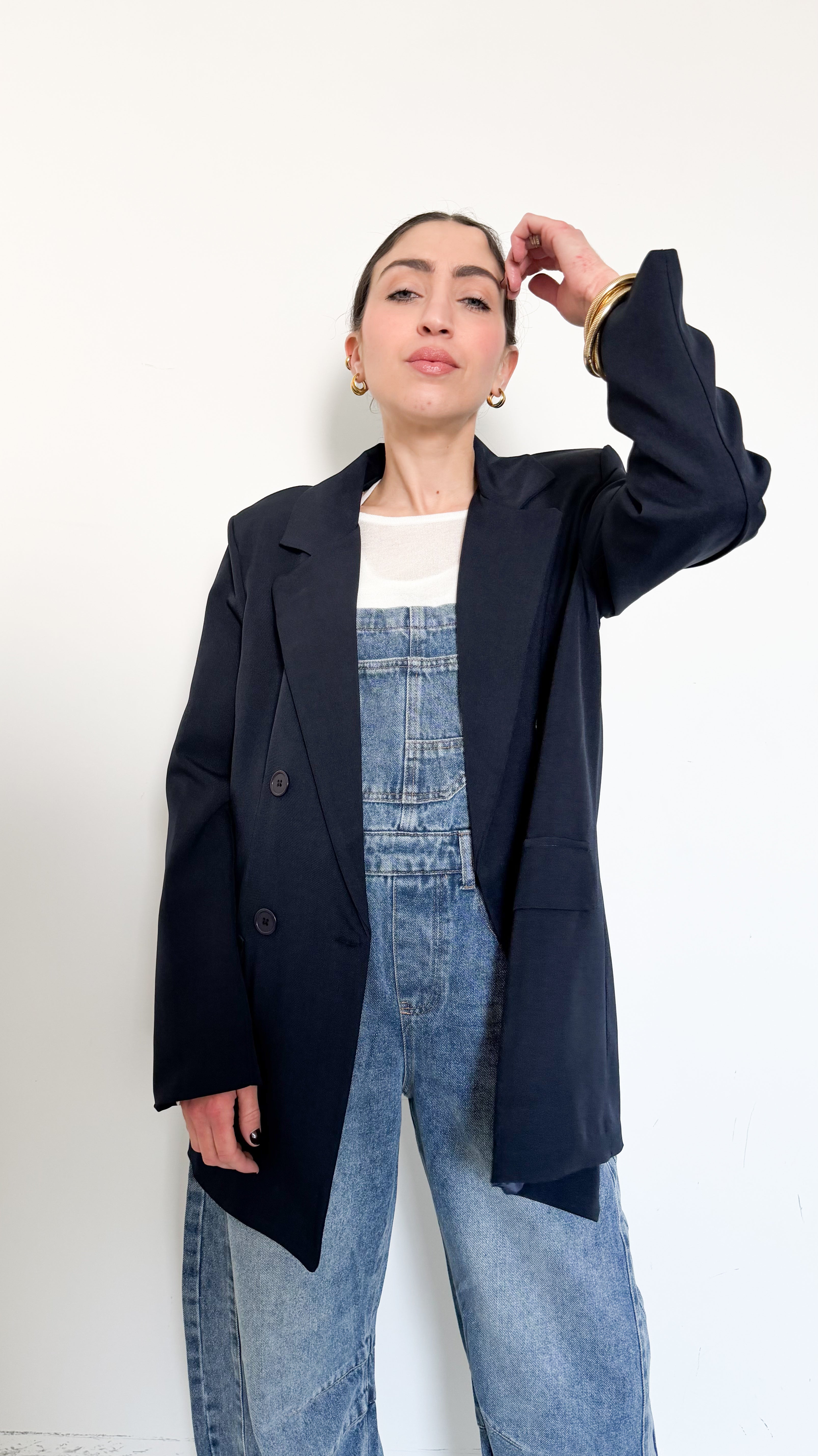 Blazer Basic Doppiopetto Blu