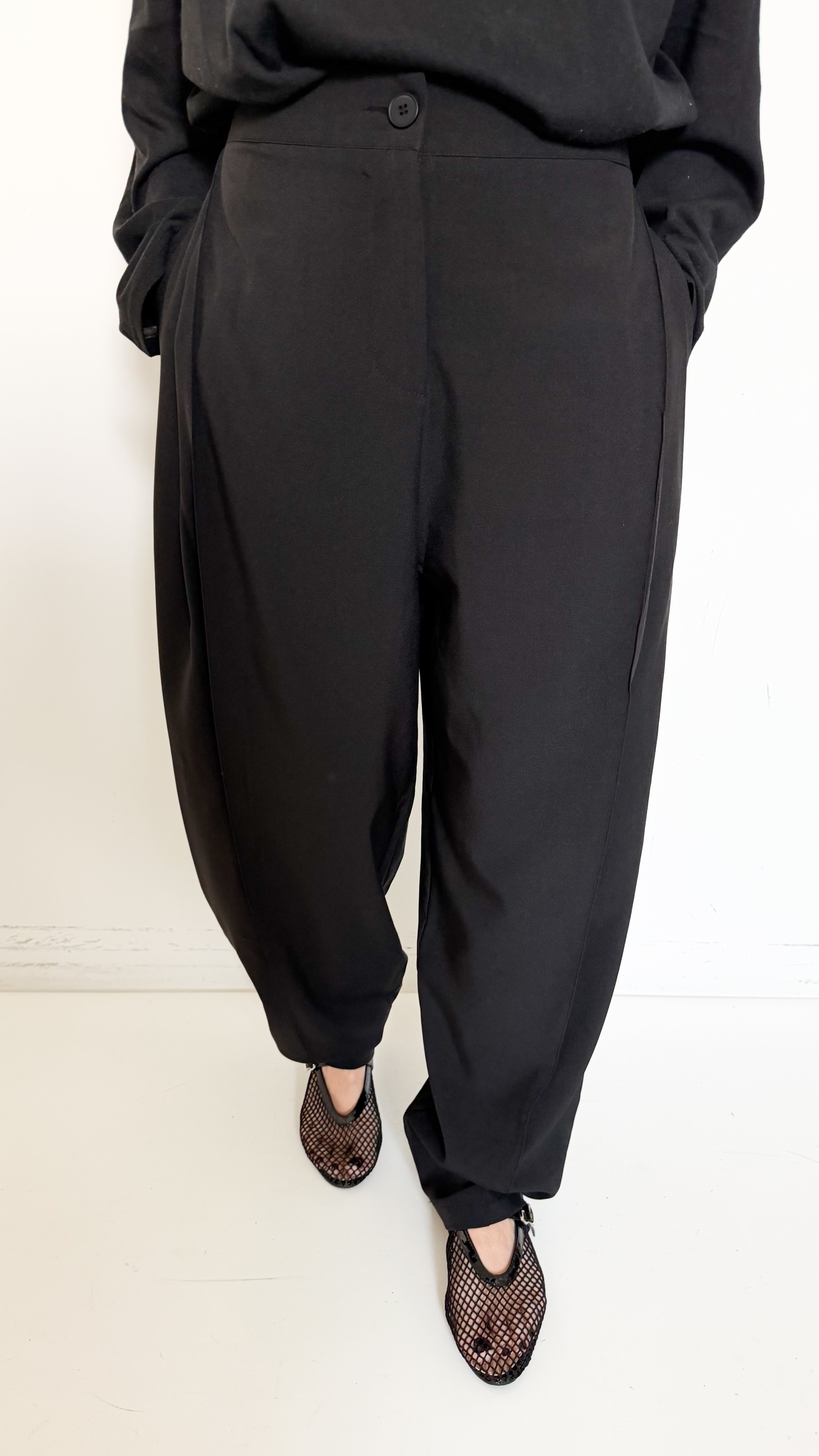 Pantaloni Barrel Neri