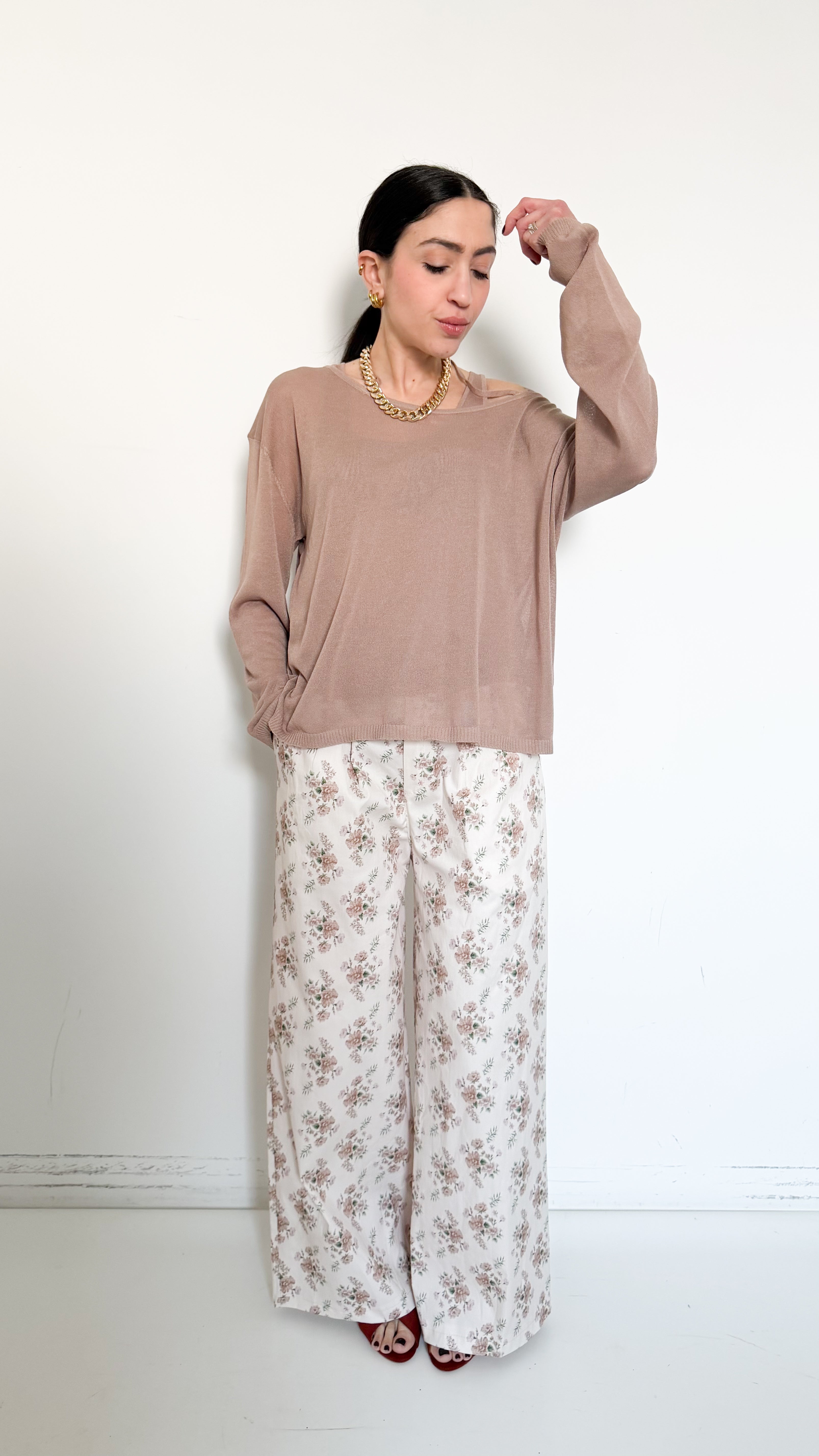 Pantaloni A Fiori