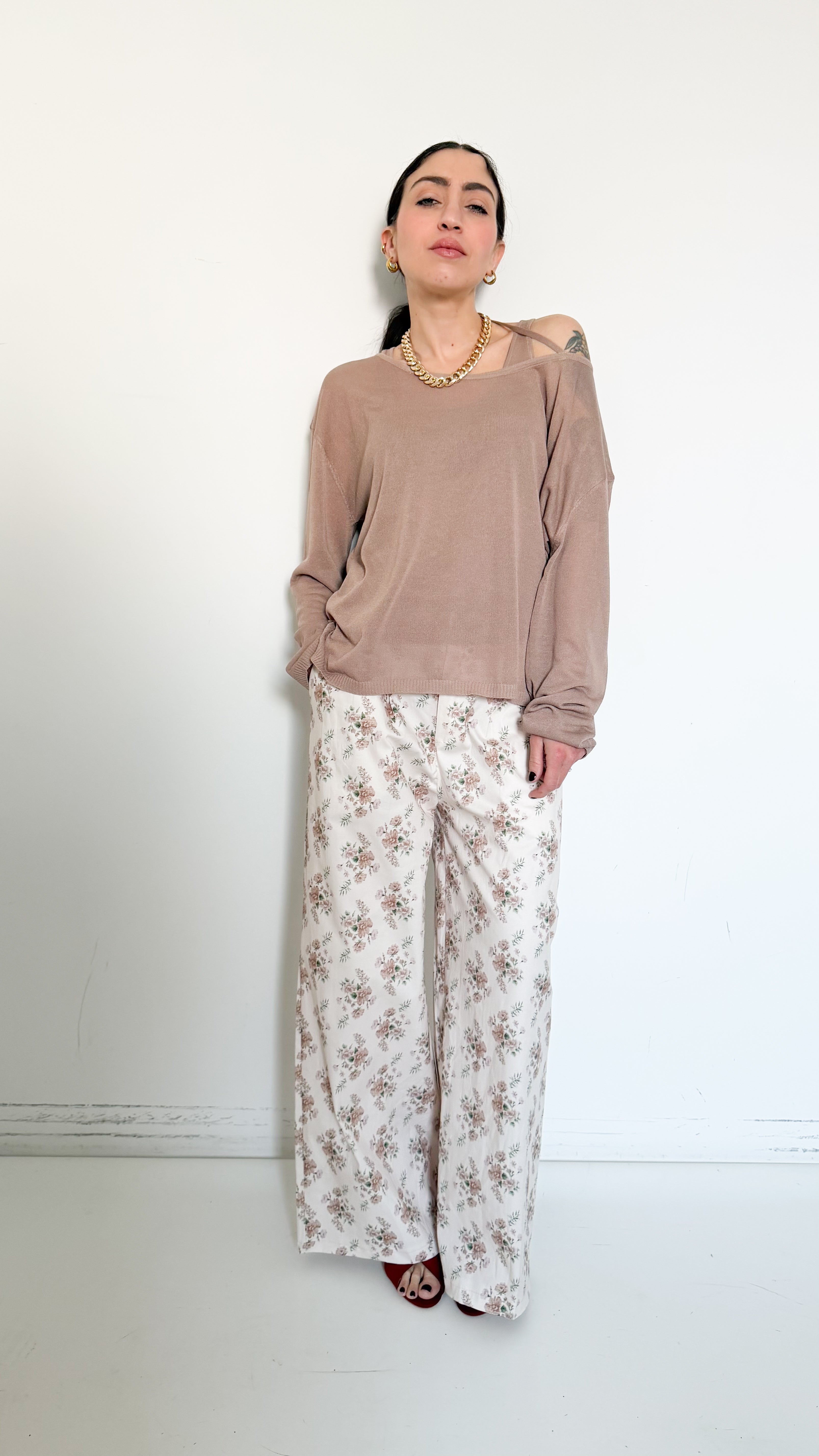 Pantaloni A Fiori