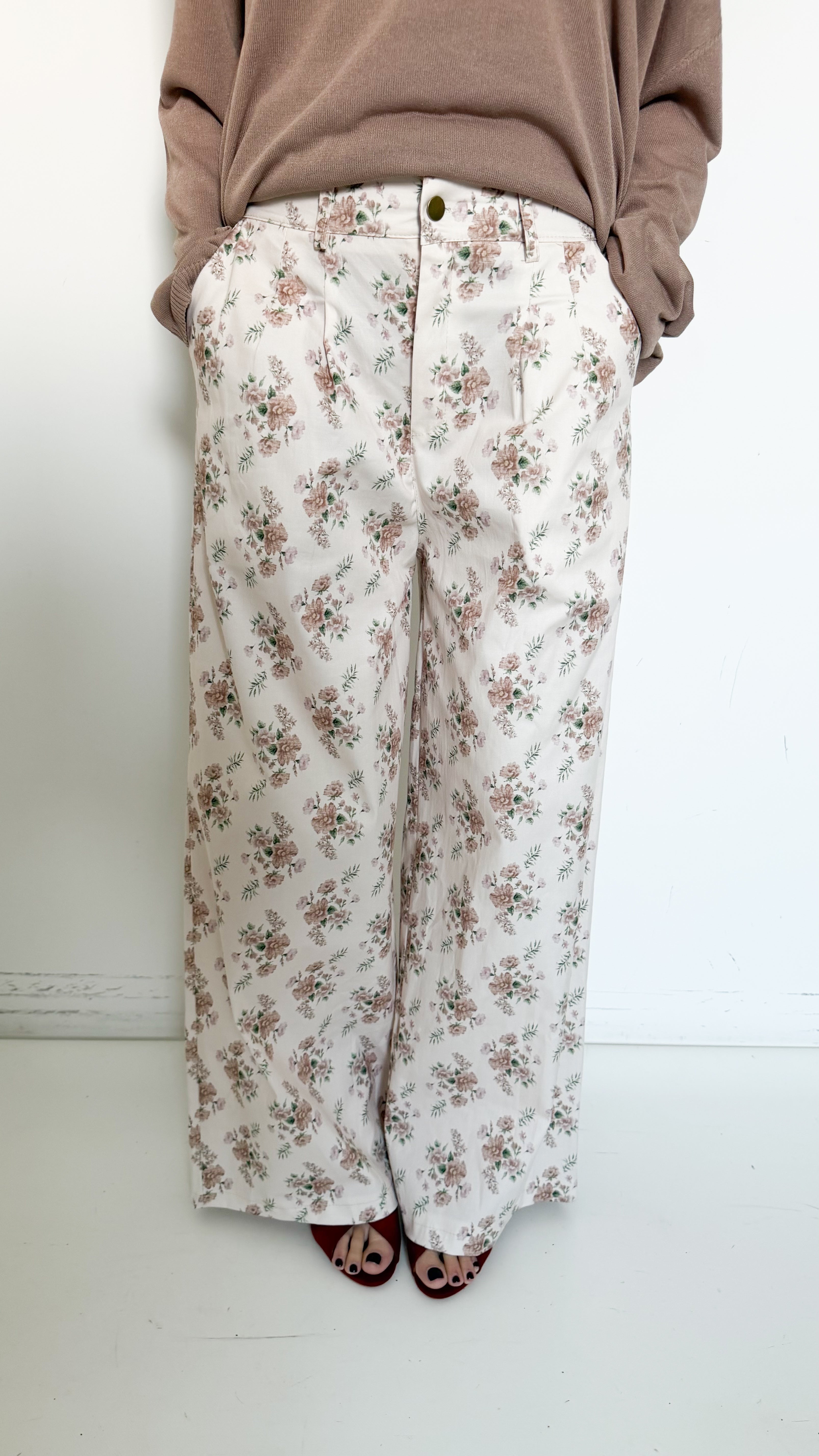 Pantaloni A Fiori