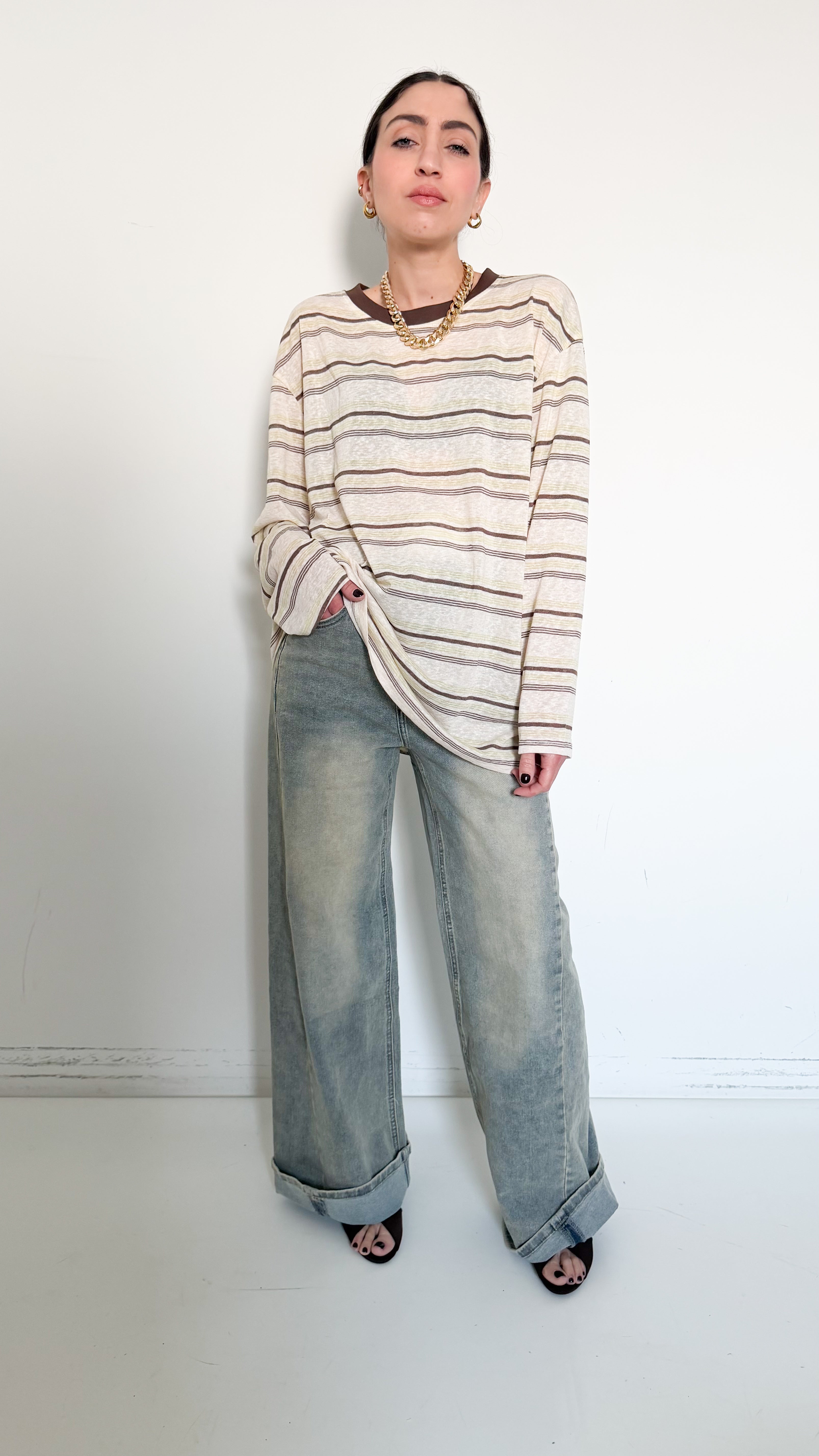 Jeans Sabbiato Wide Baggy