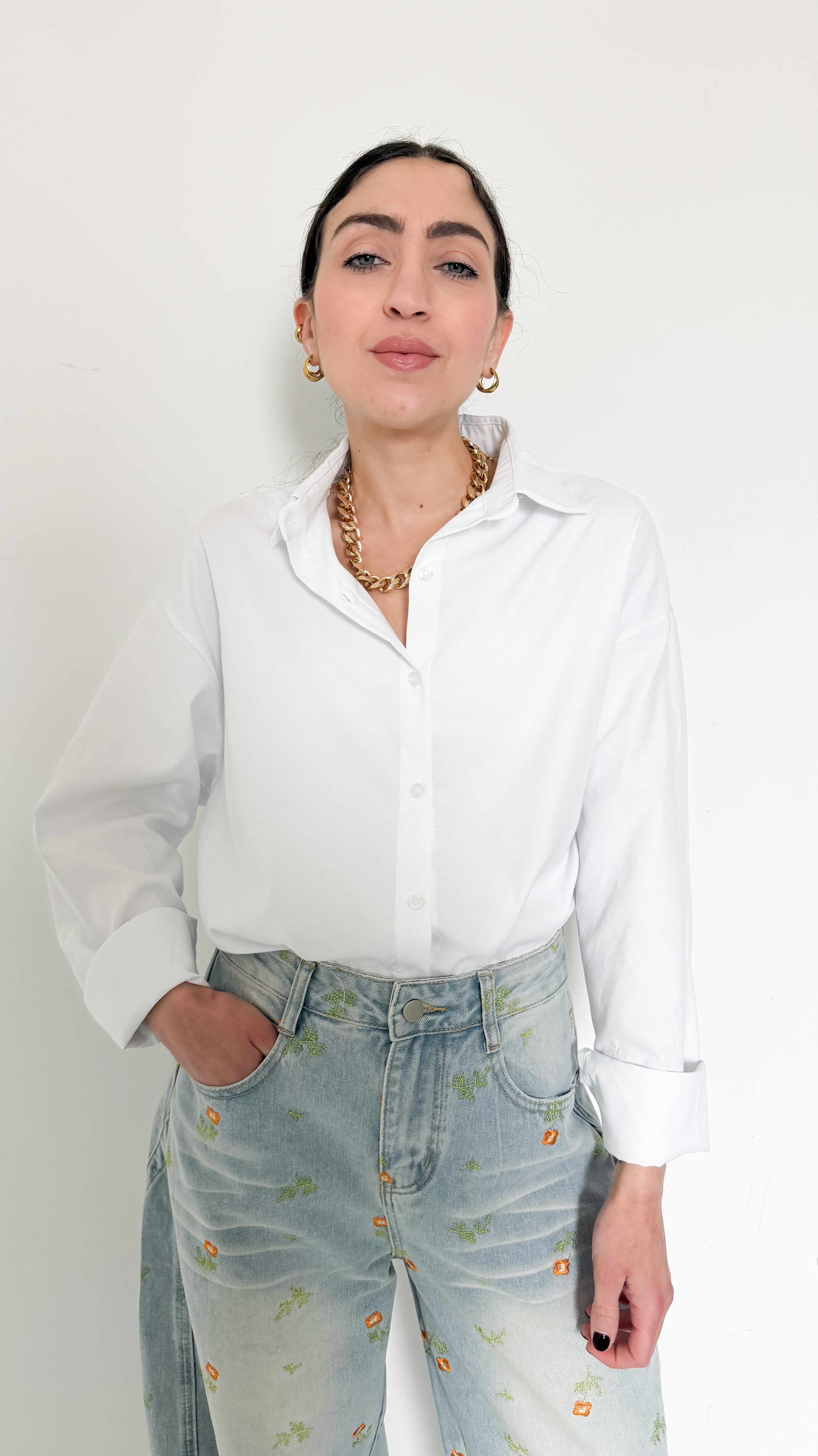 Camicia Basic Bianca