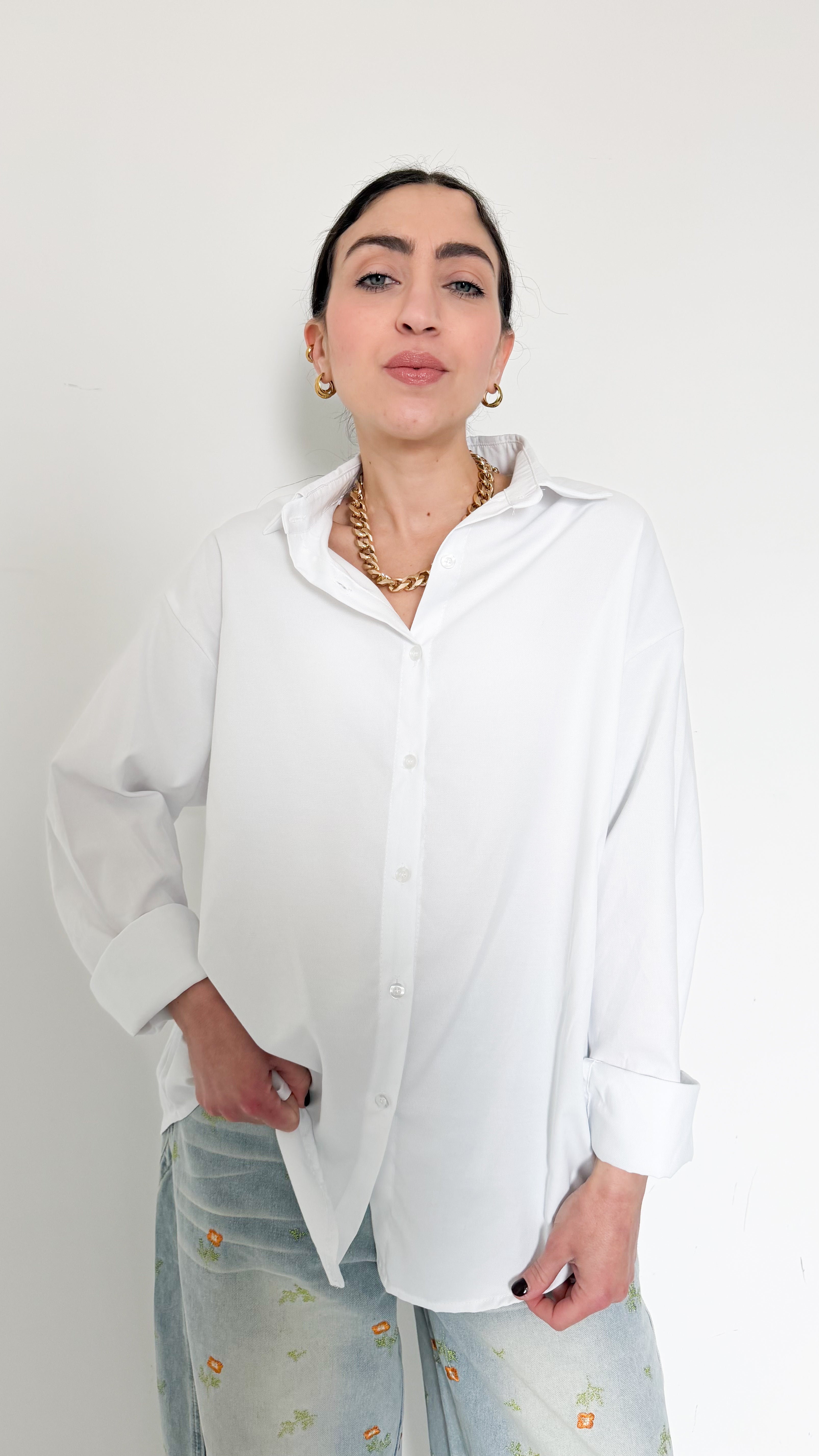 Camicia Basic Bianca