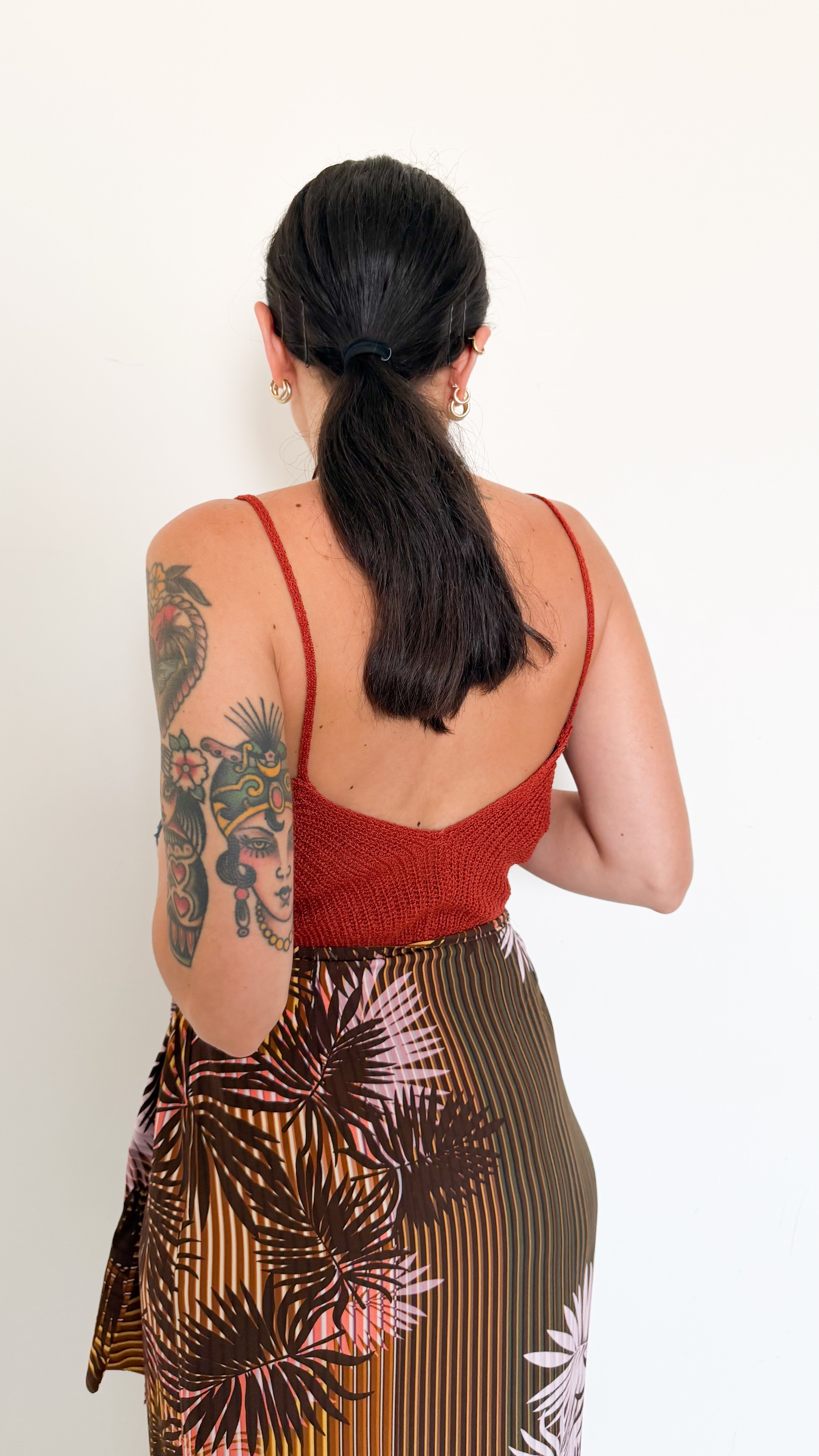 Top In Maglia Ruggine