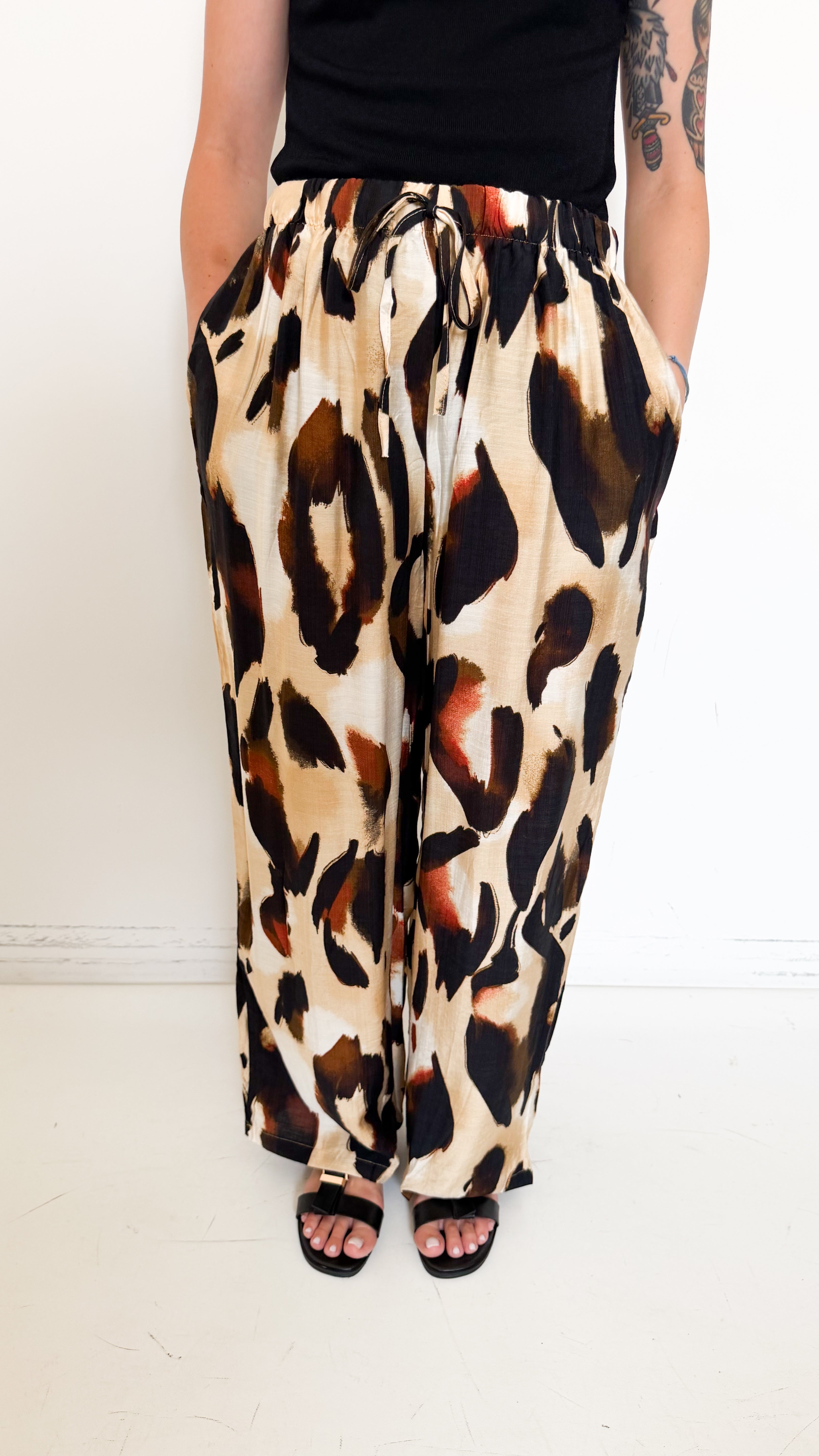 Pantaloni a Fantasia Camel