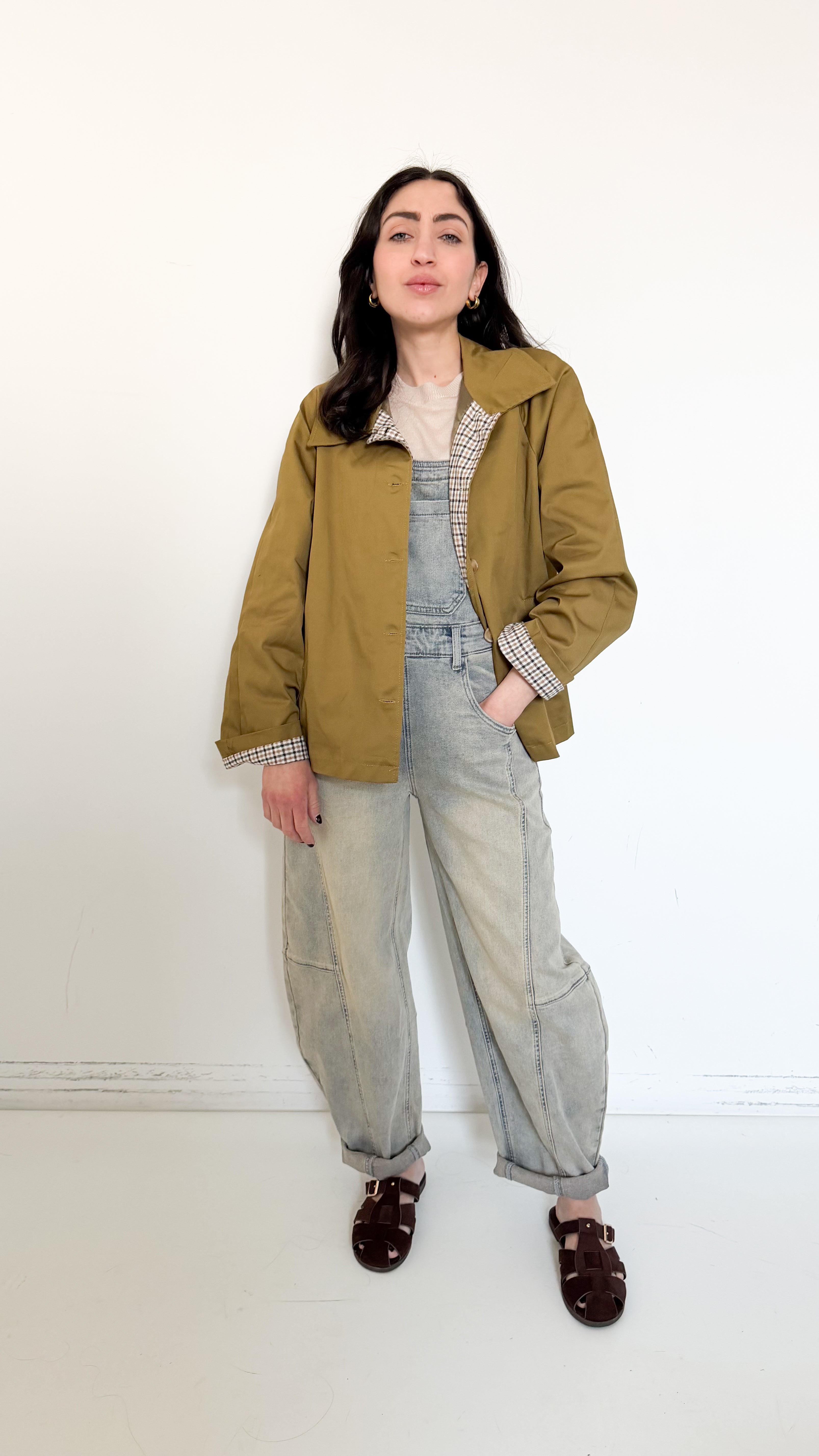 Trench Corto Verde