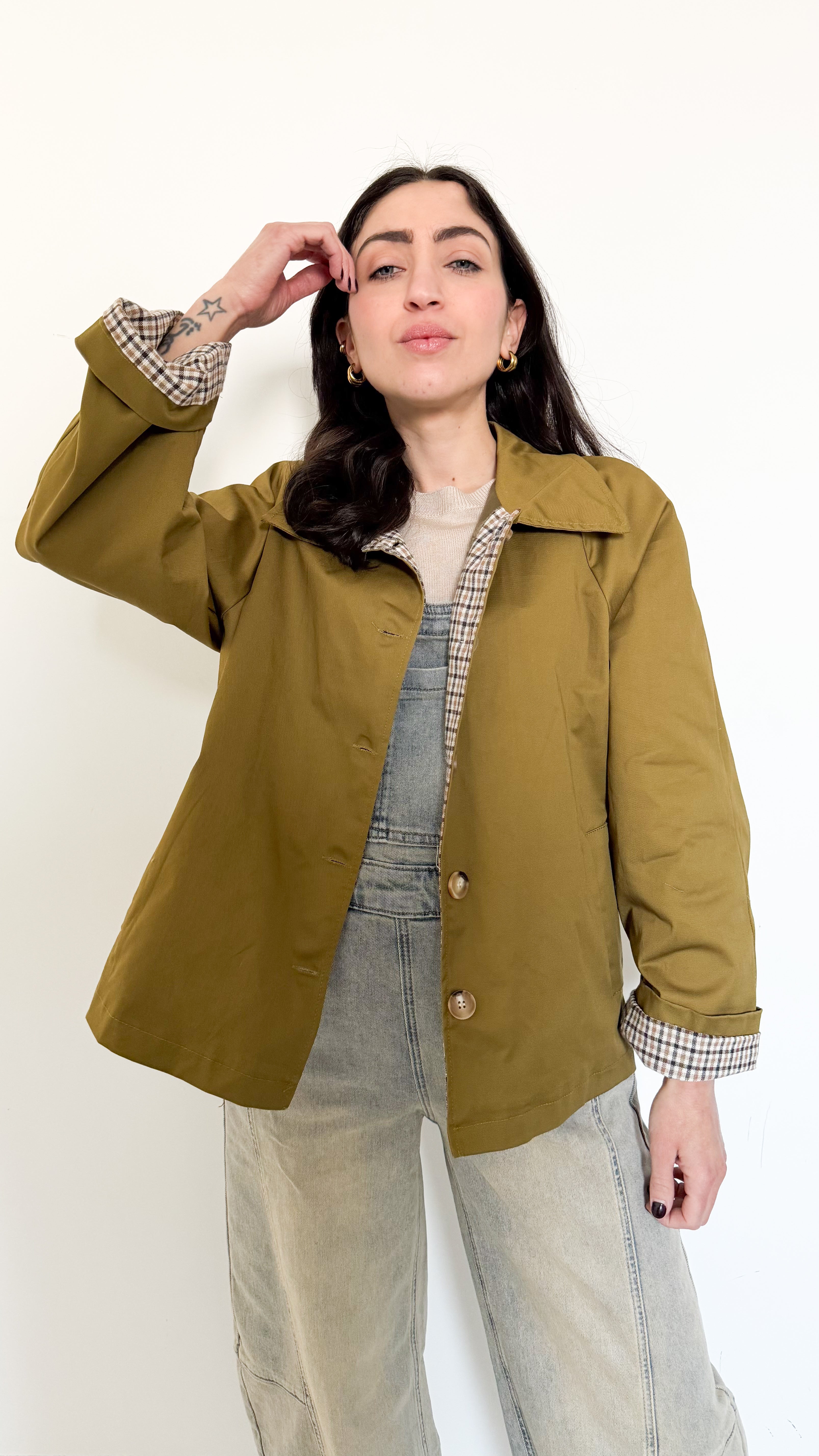 Trench Corto Verde