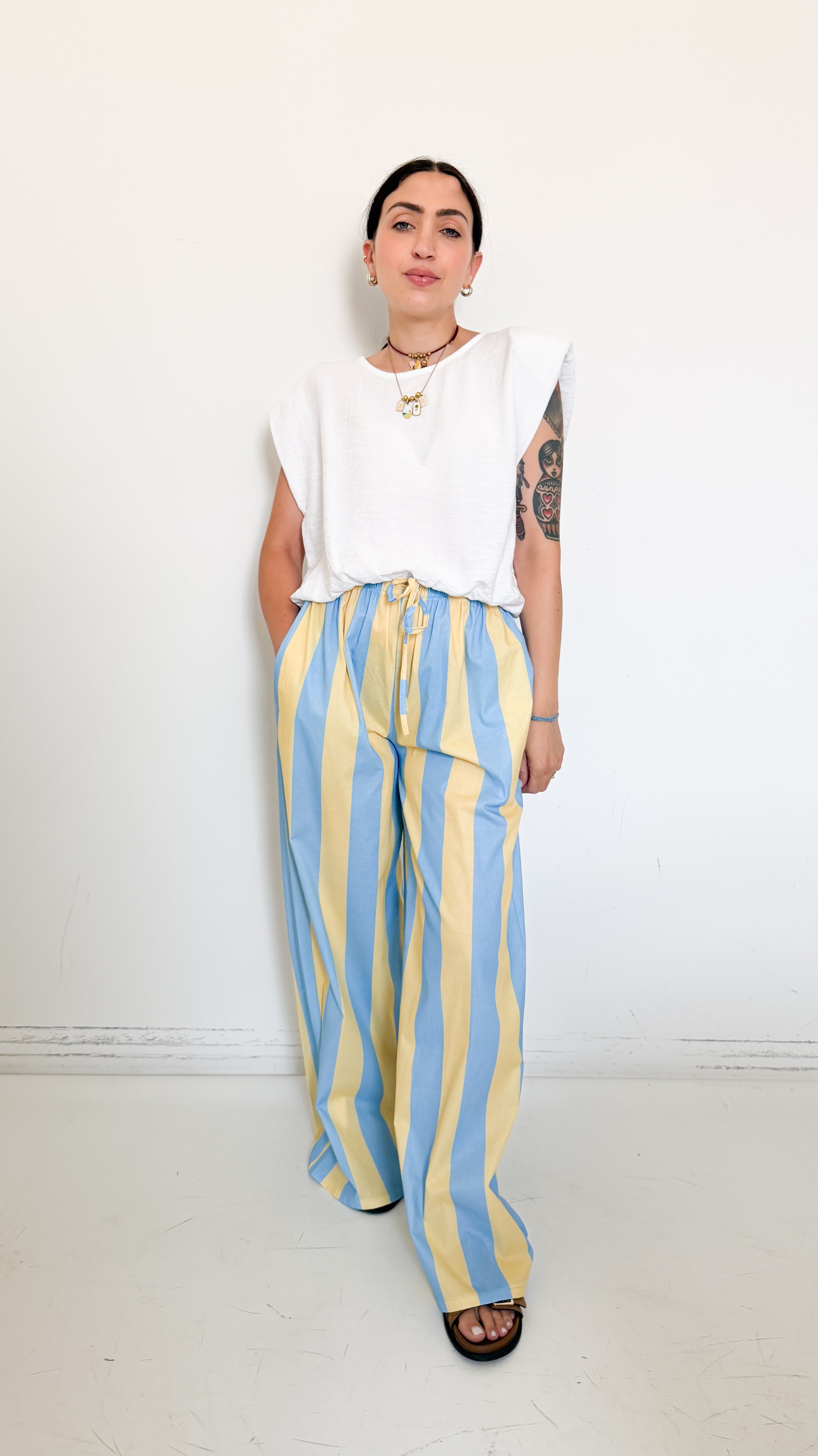 Pantaloni A Righe