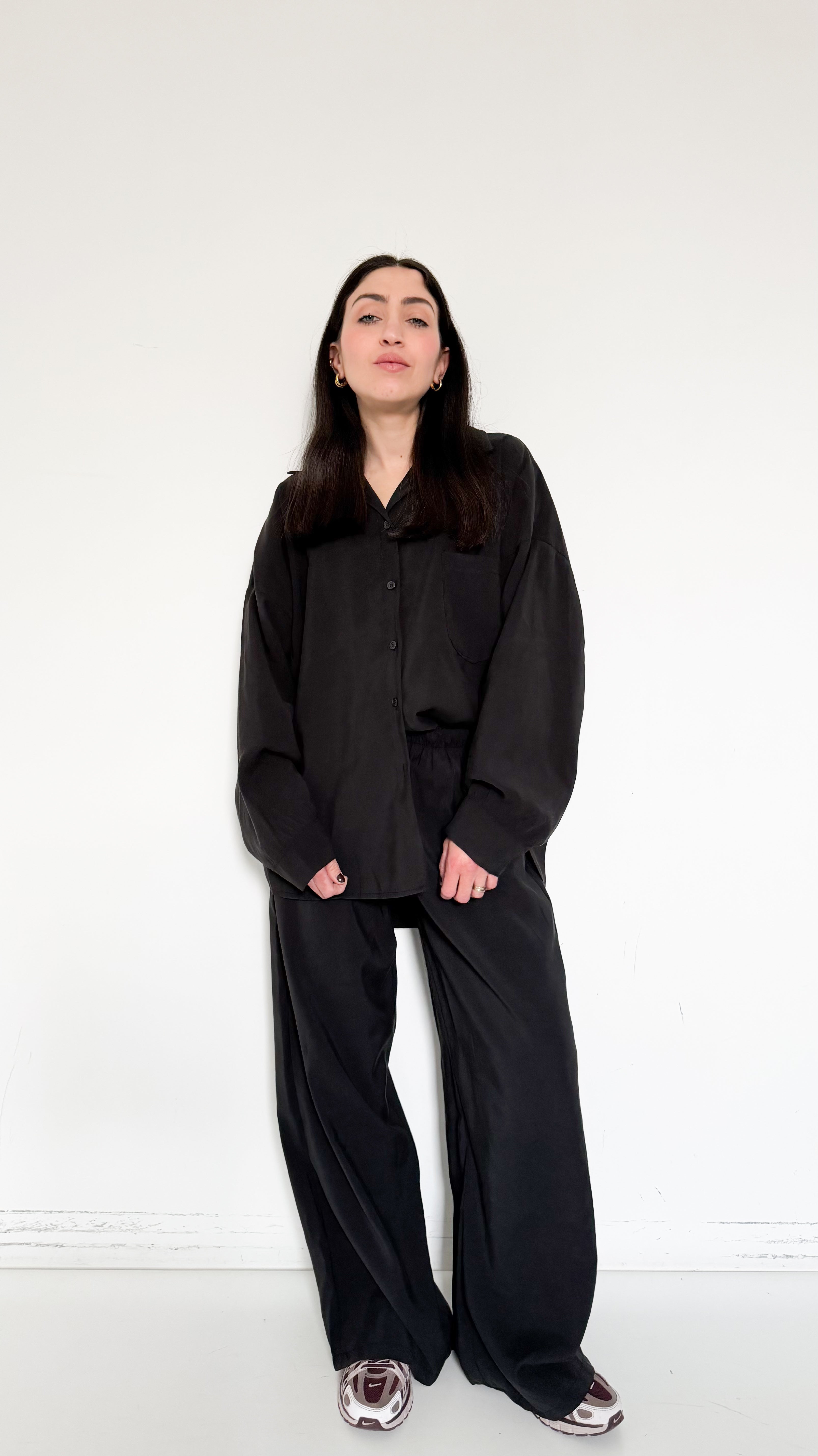 Coordinato Nero Con Camicia