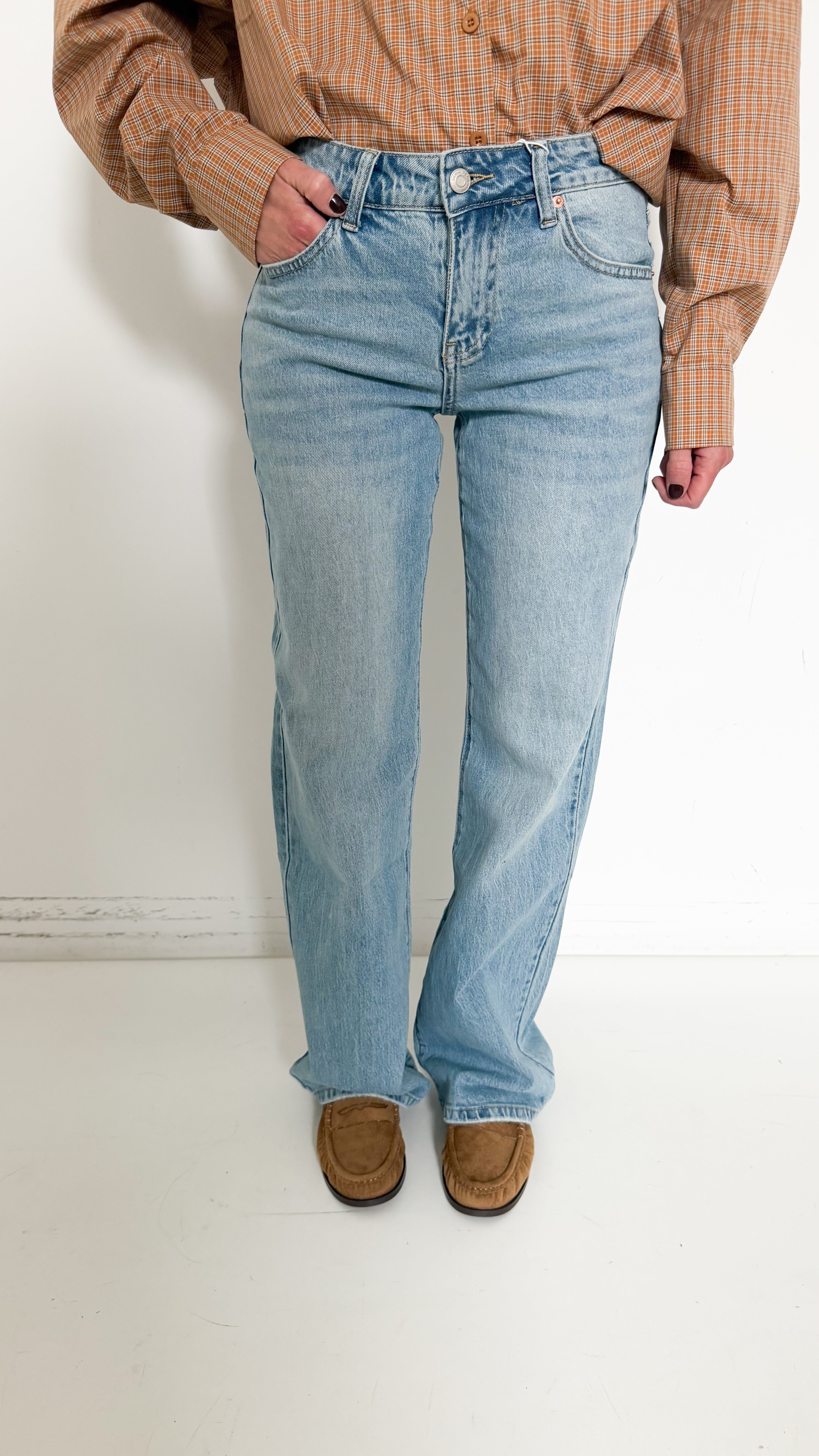 Jeans Wide Leg Low Rise