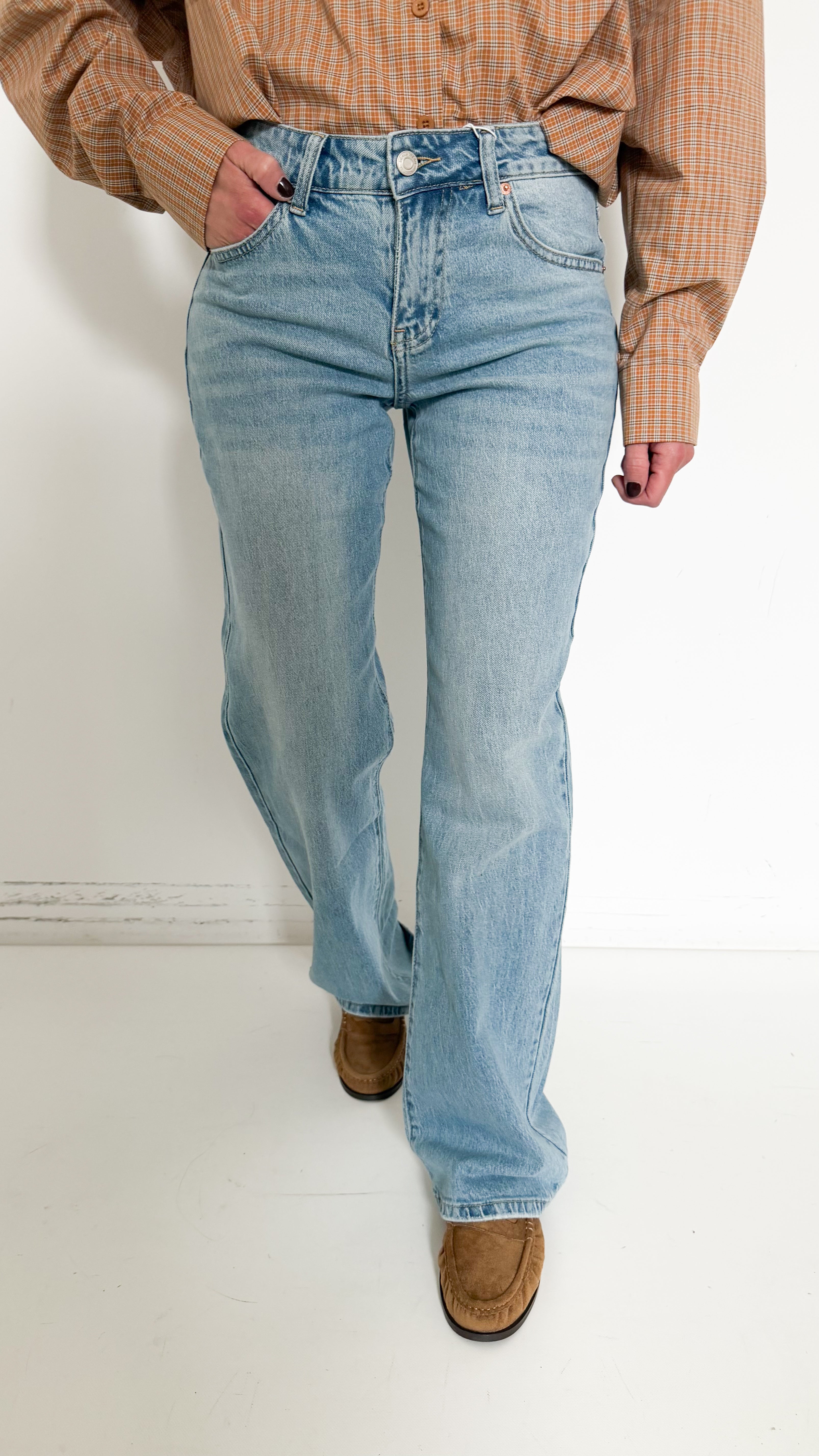 Jeans Wide Leg Low Rise