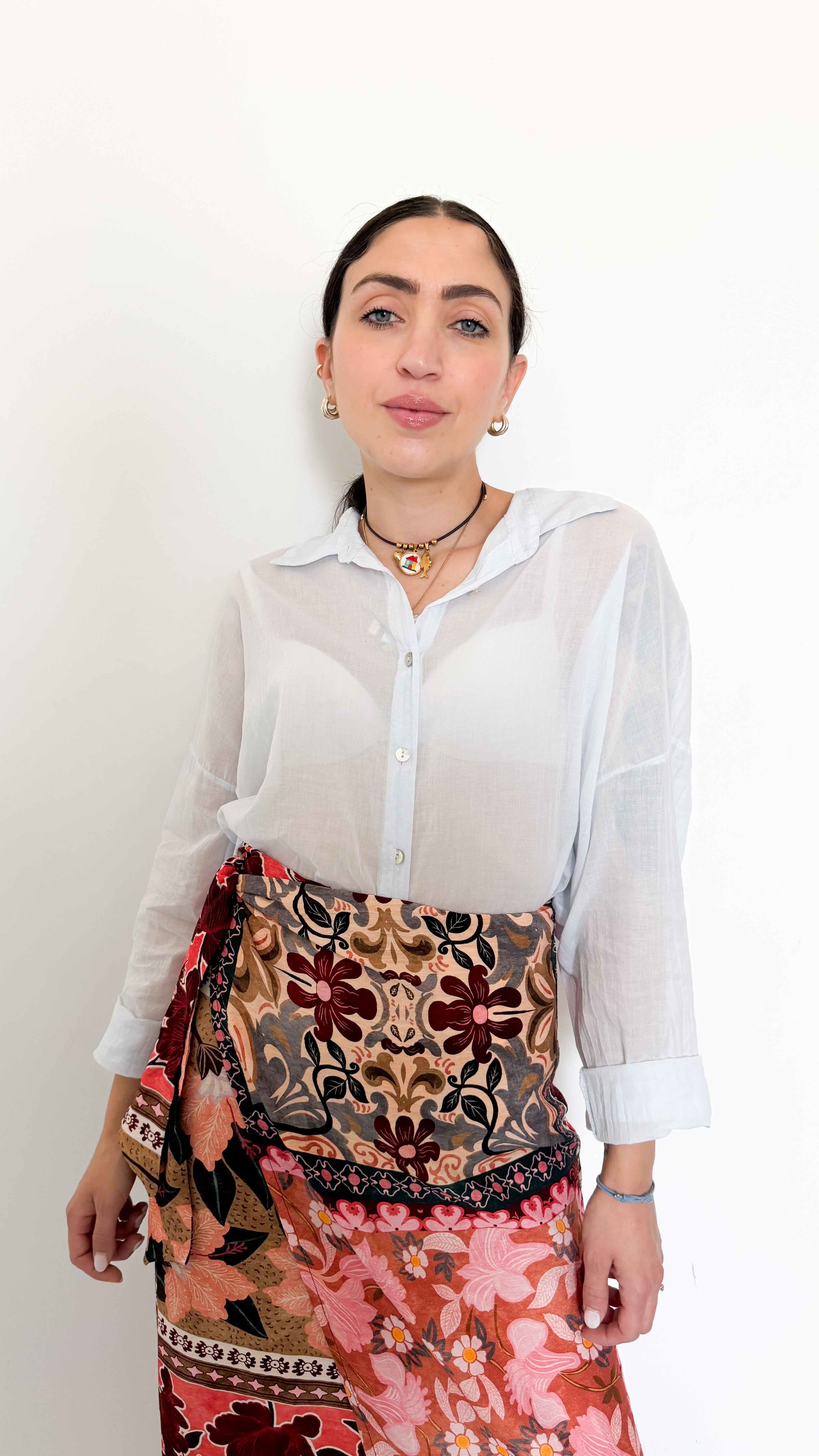 Camicia Azzurra In Cotone