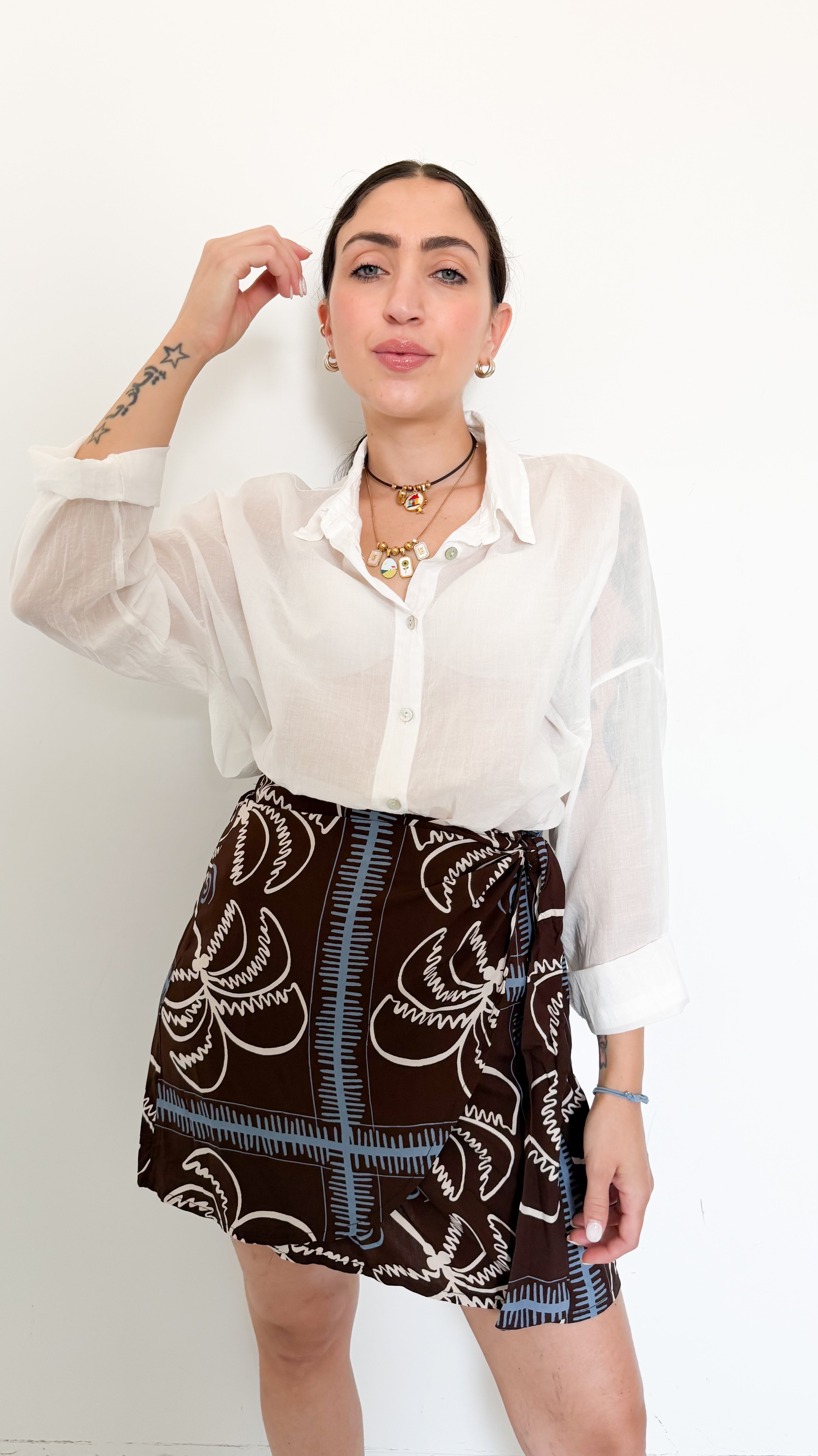 Camicia Bianca In Cotone