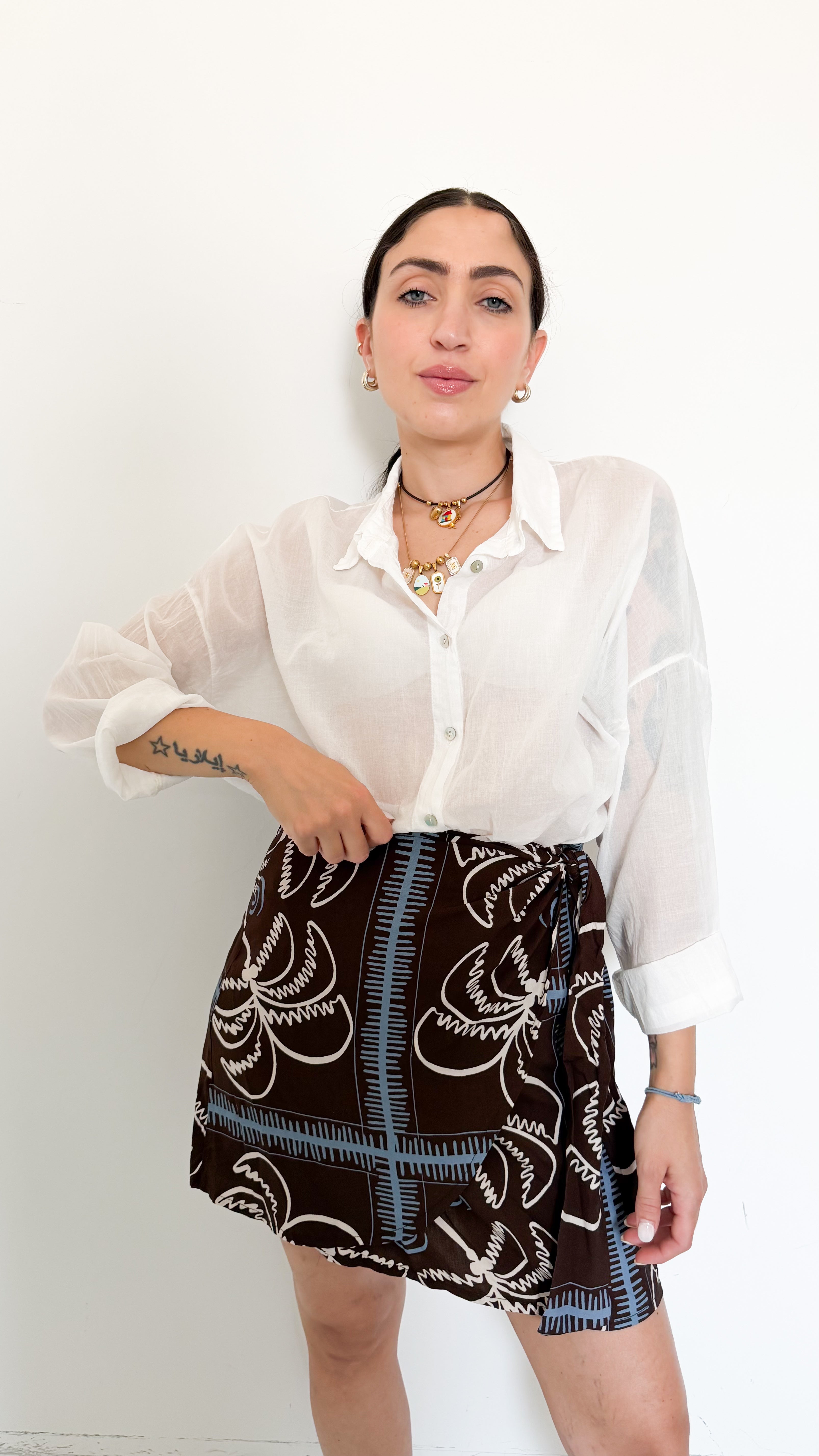 Camicia Bianca In Cotone