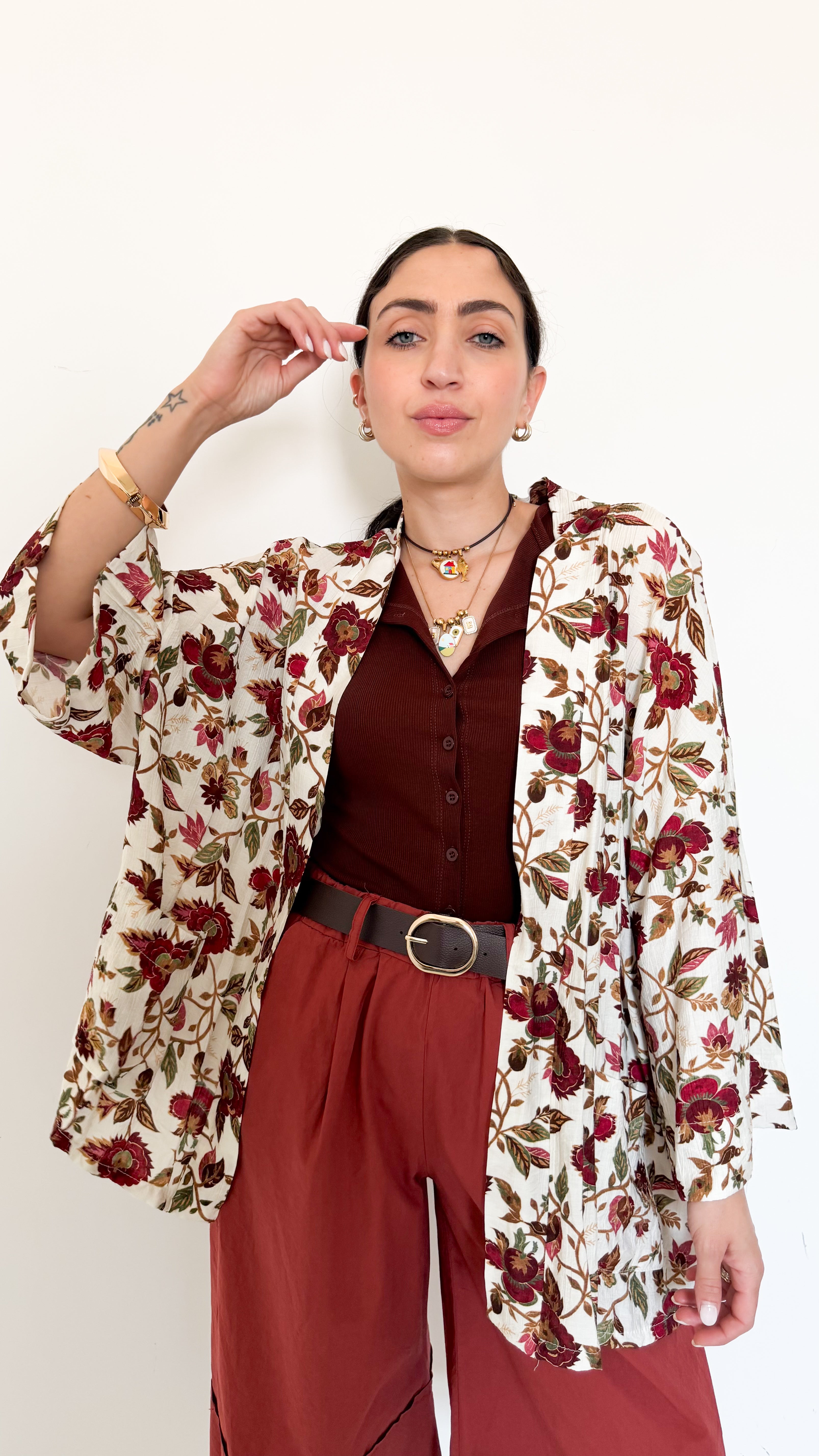 Kimono A Fantasia Fiori
