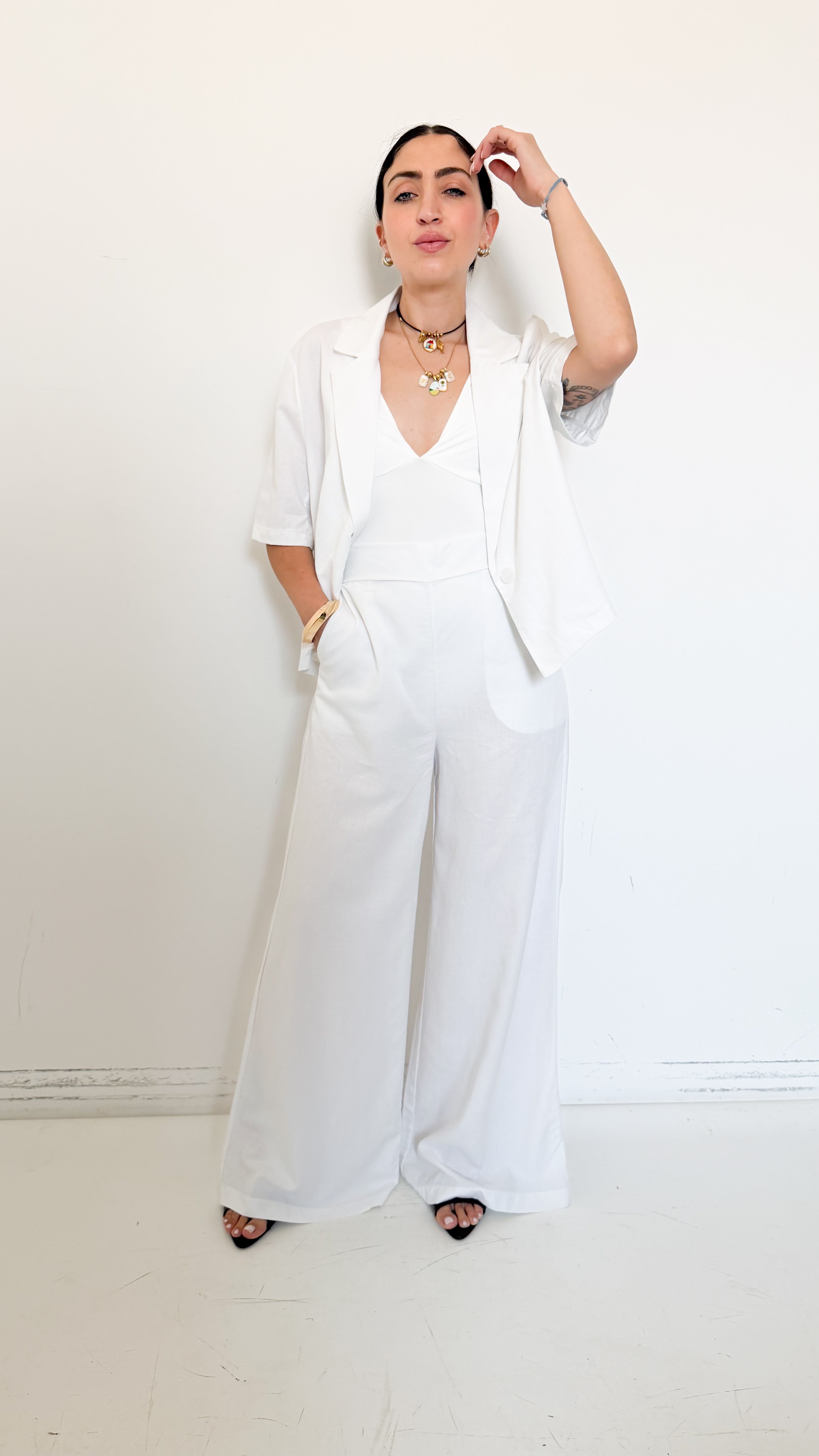 Tailleur Mezza Manica Bianco