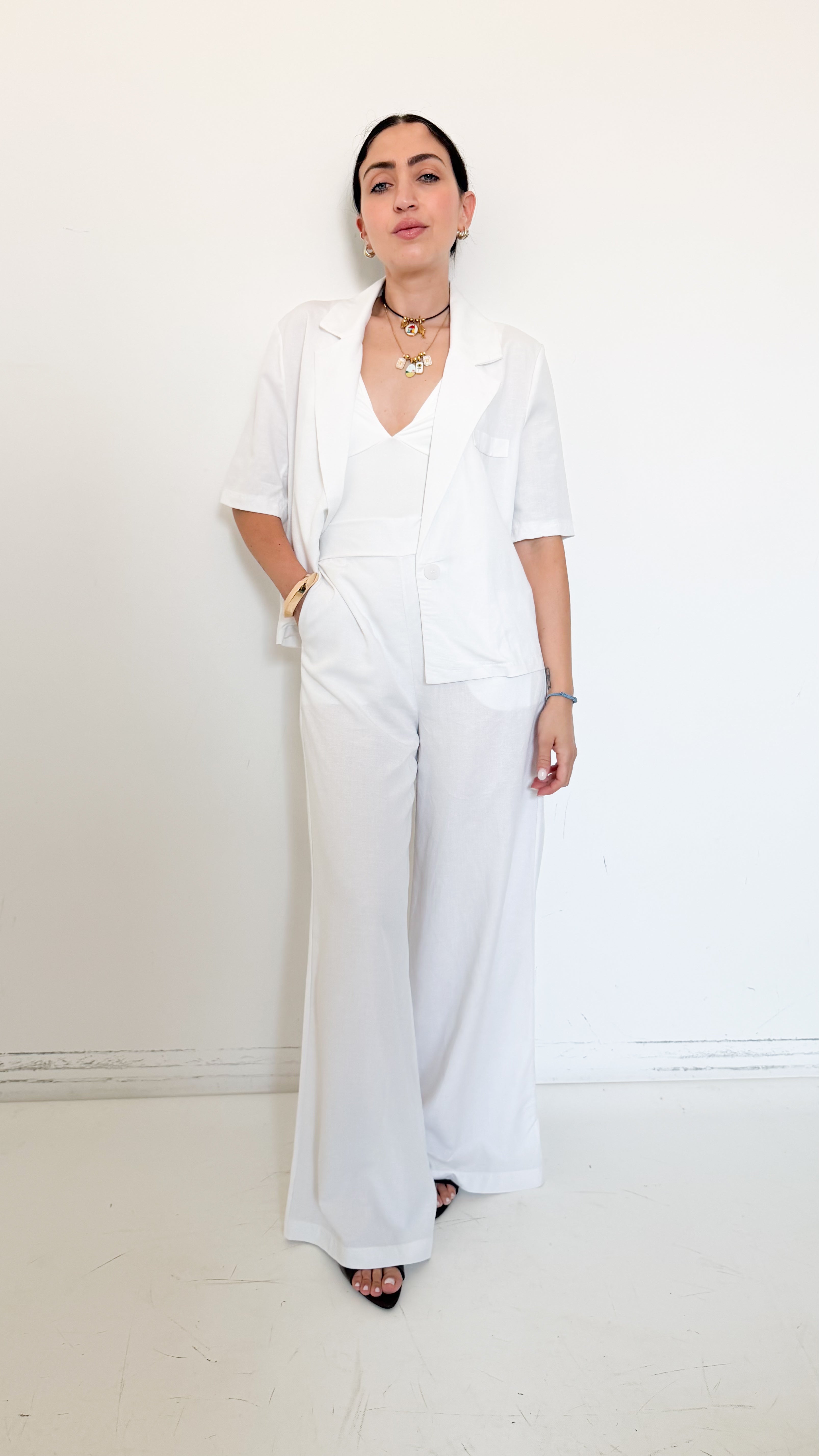 Tailleur Mezza Manica Bianco