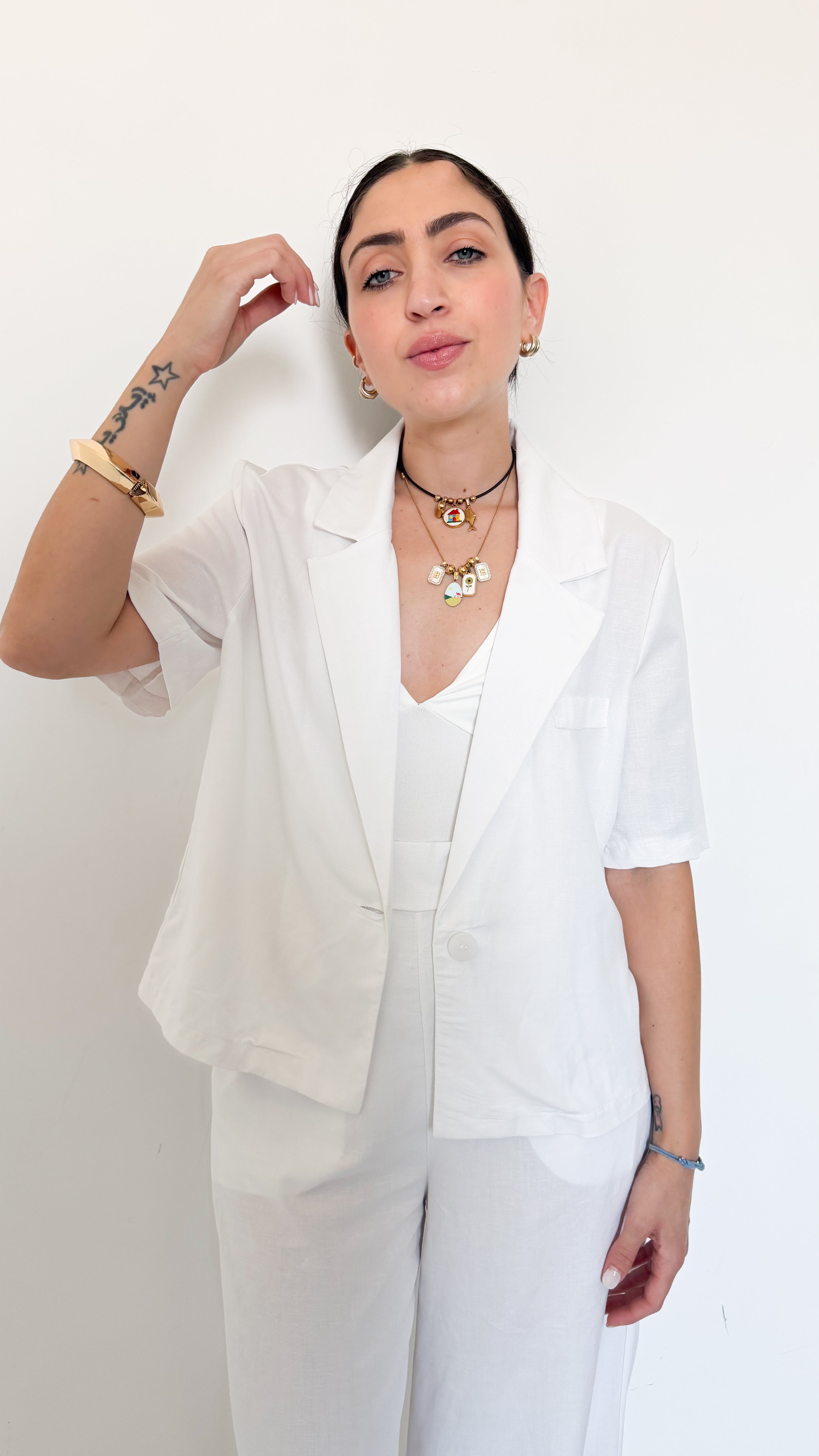 Tailleur Mezza Manica Bianco