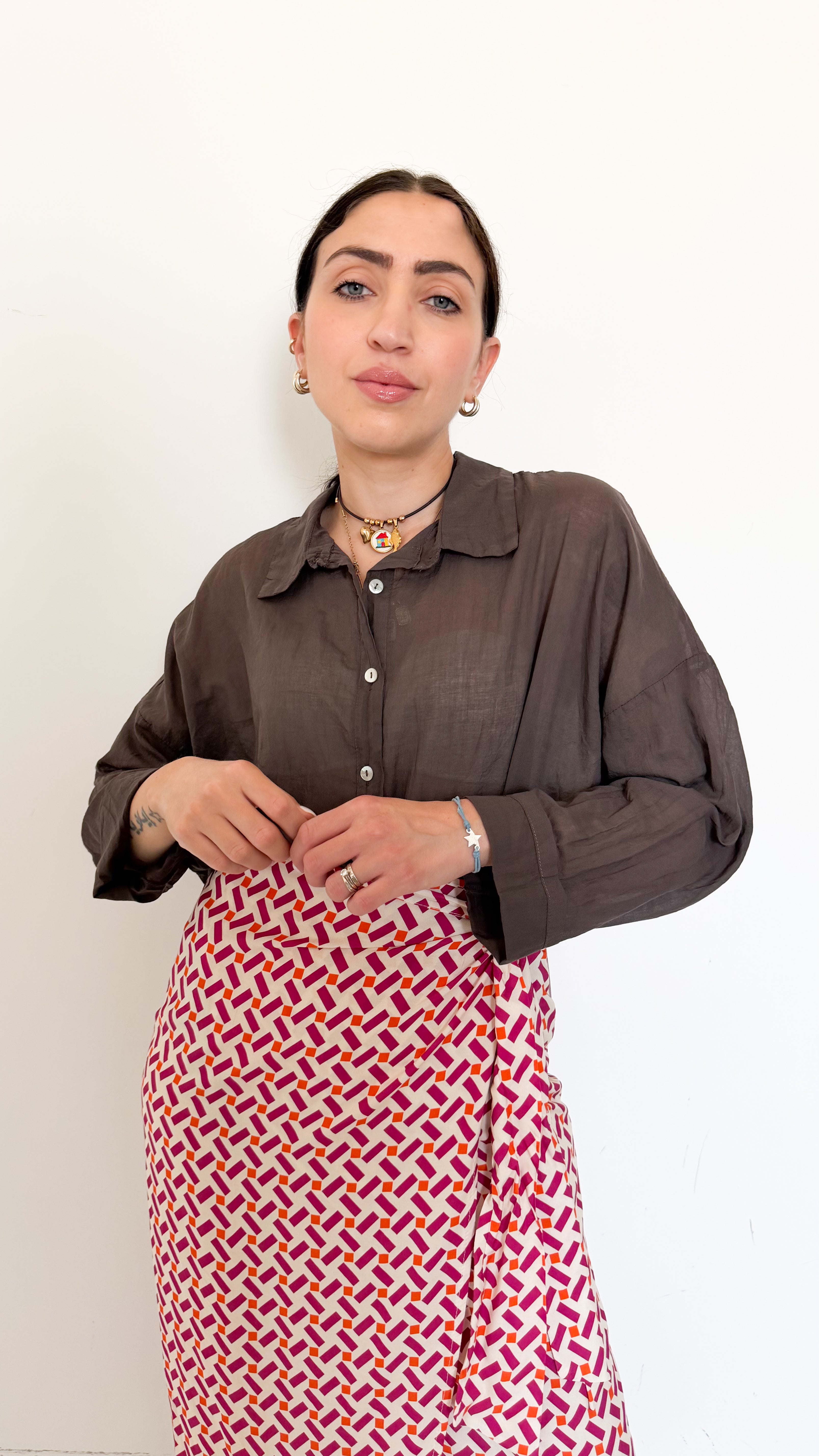 Camicia Marrone In Cotone