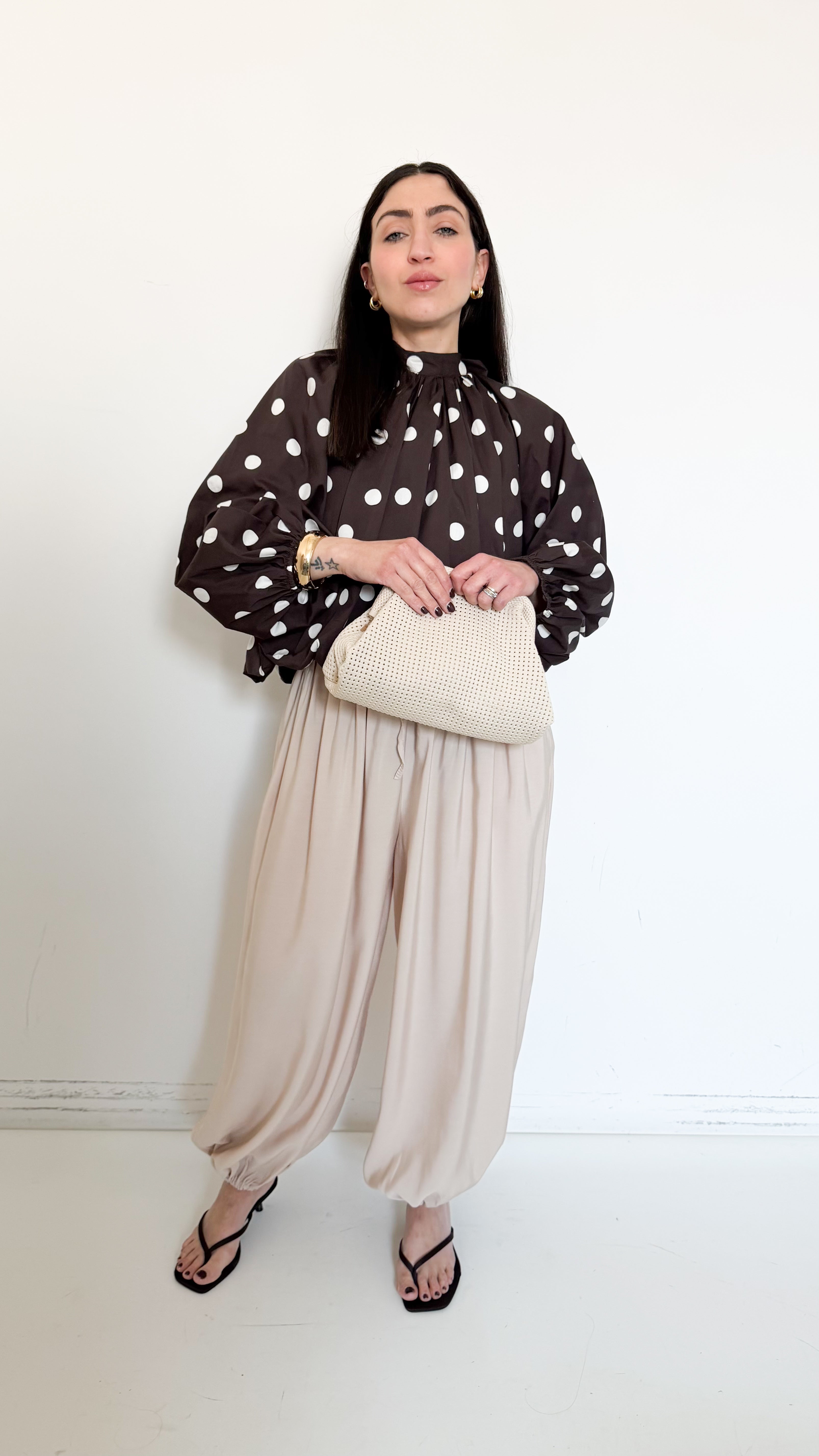 Pantaloni Bloomer Beige