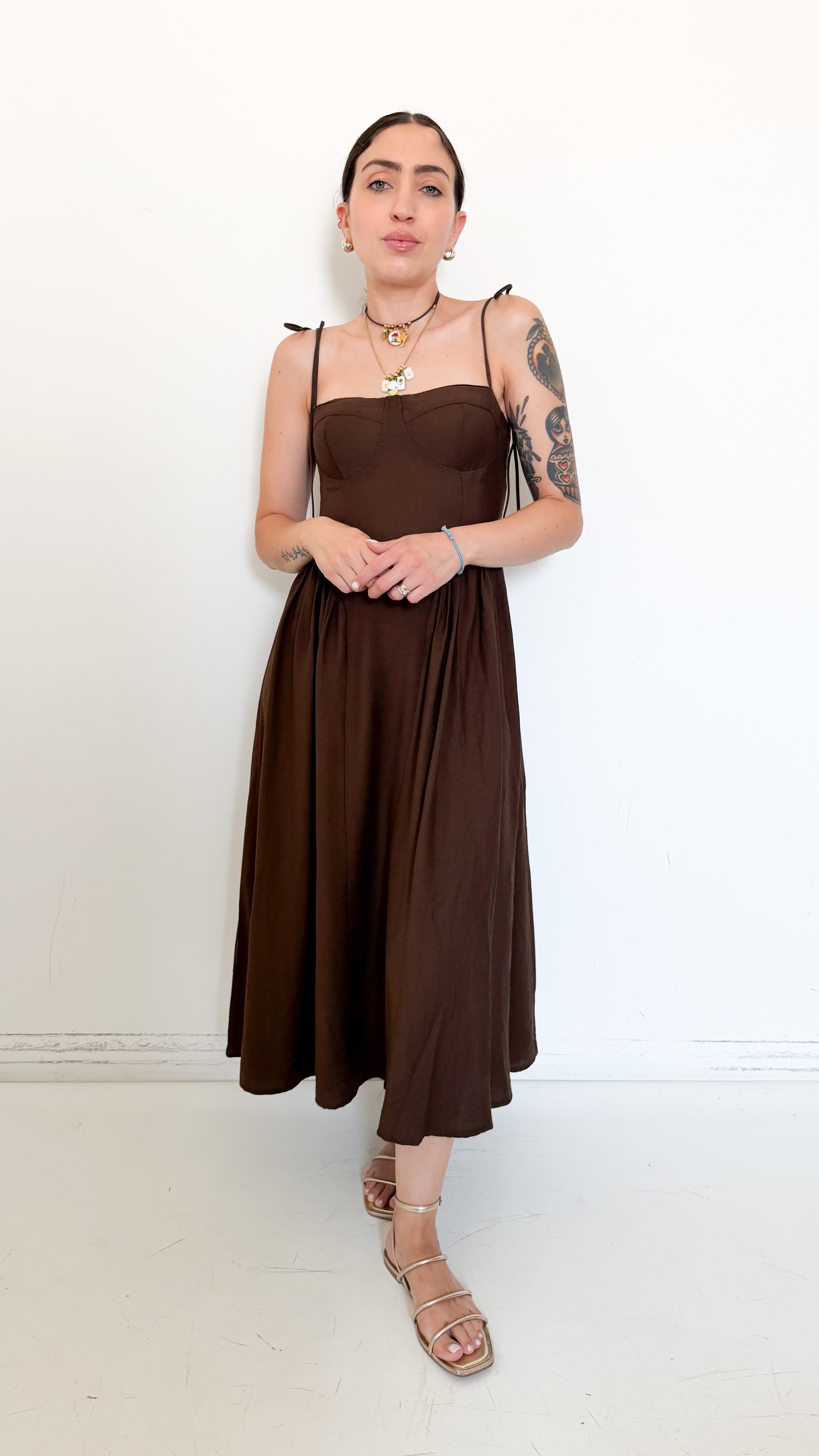 Vestito Marrone