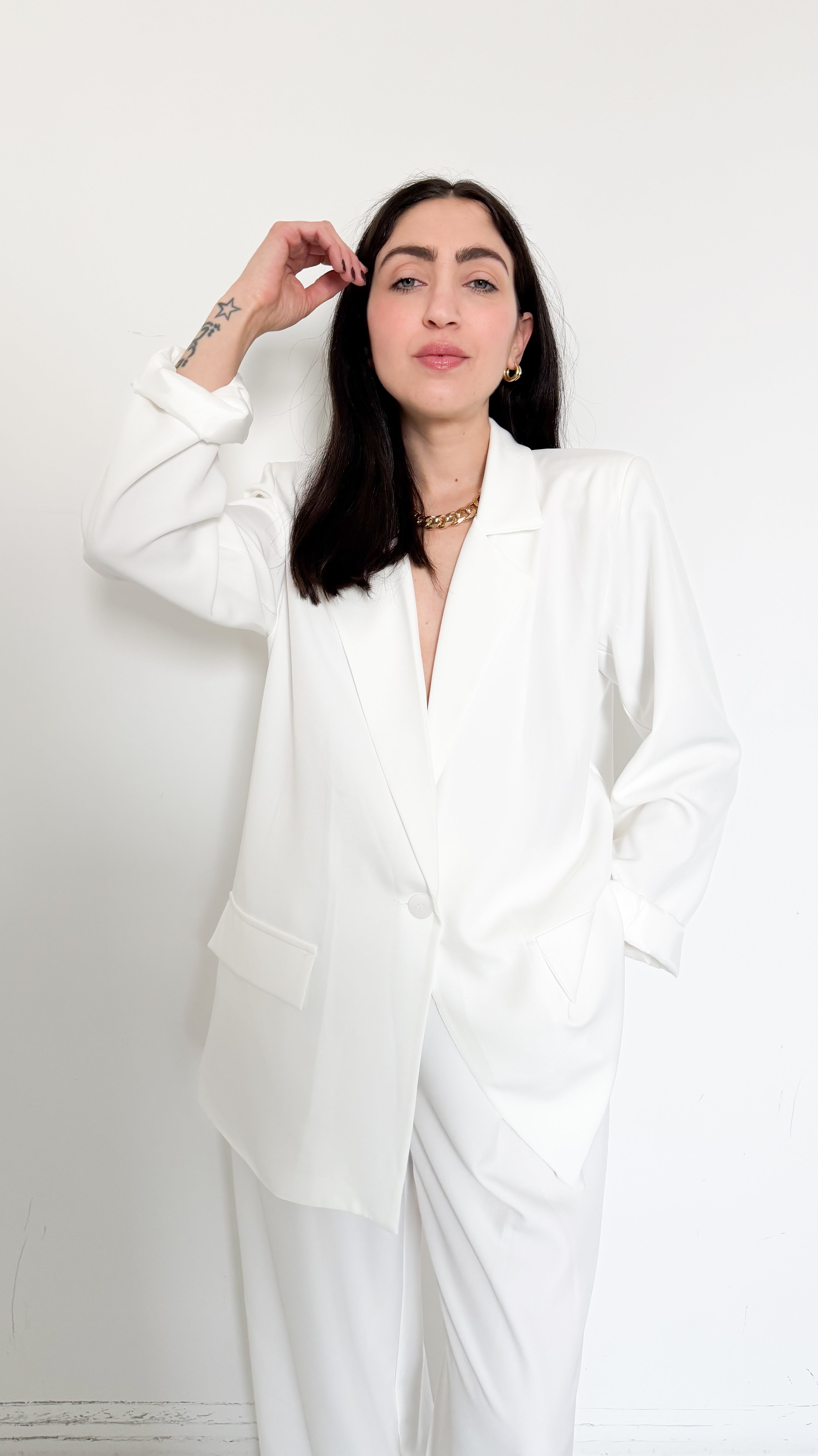 Tailleur Monopetto Bianco