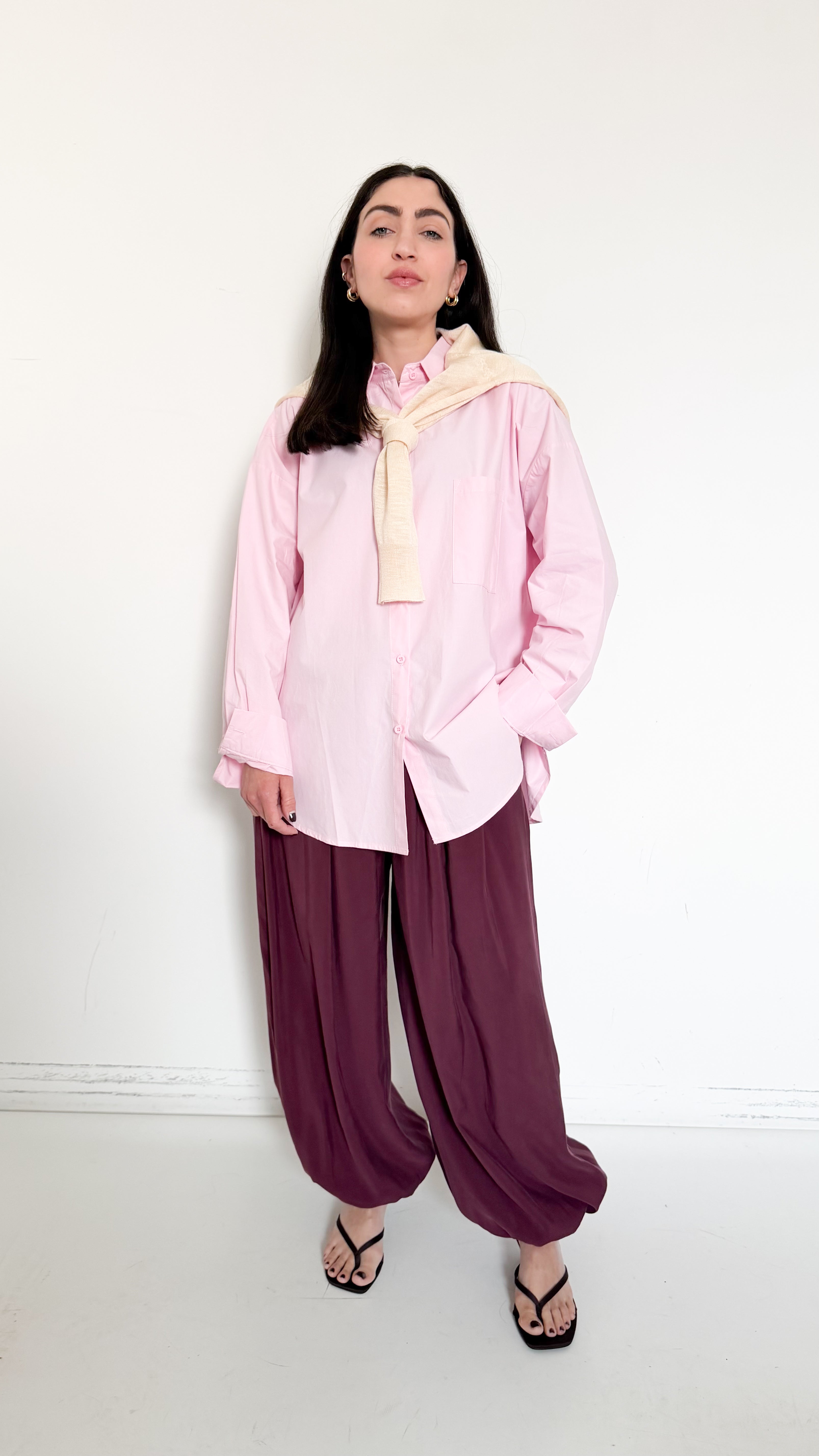 Pantaloni Bloomer Bordeaux