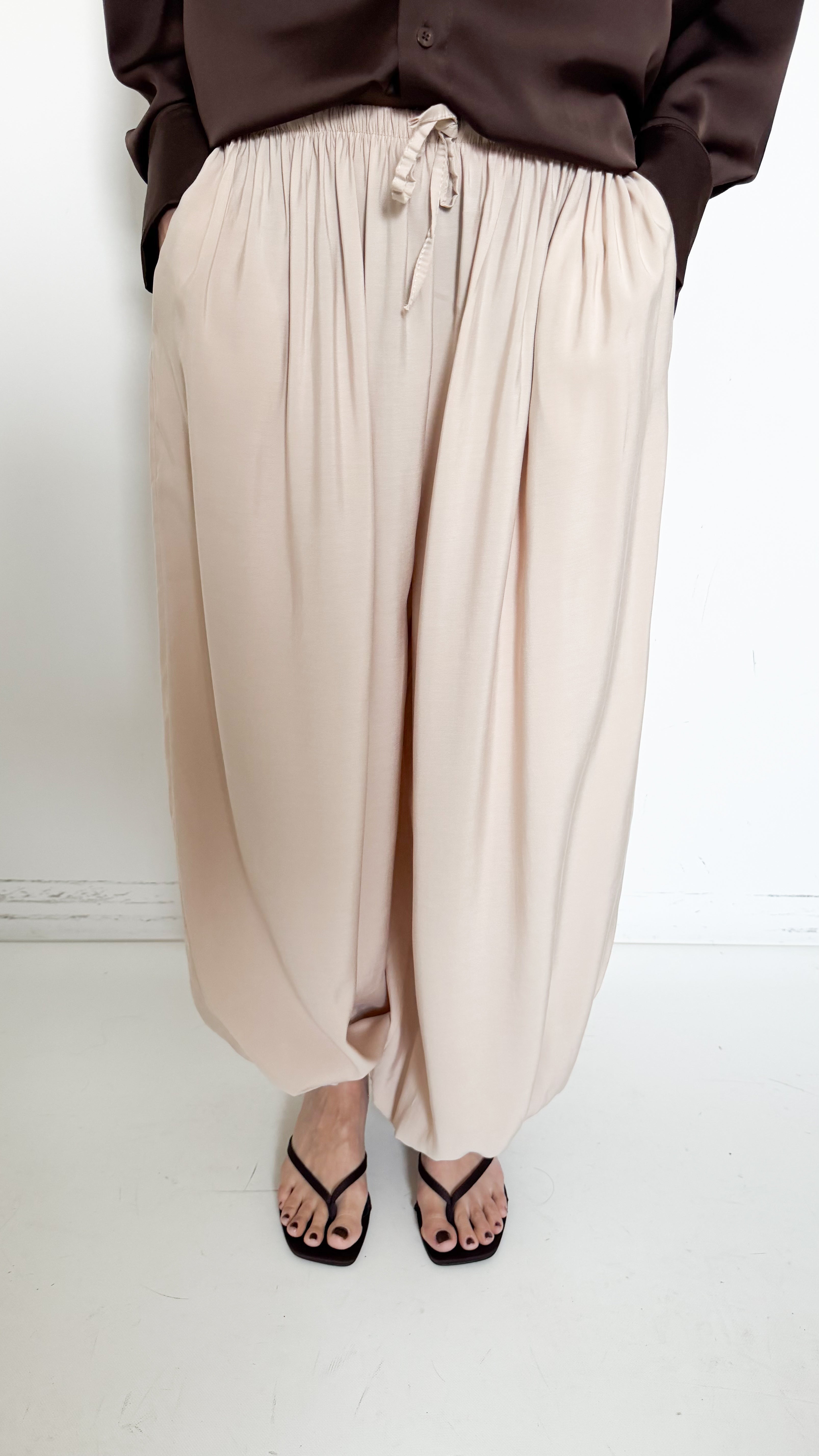 Pantaloni Bloomer Beige
