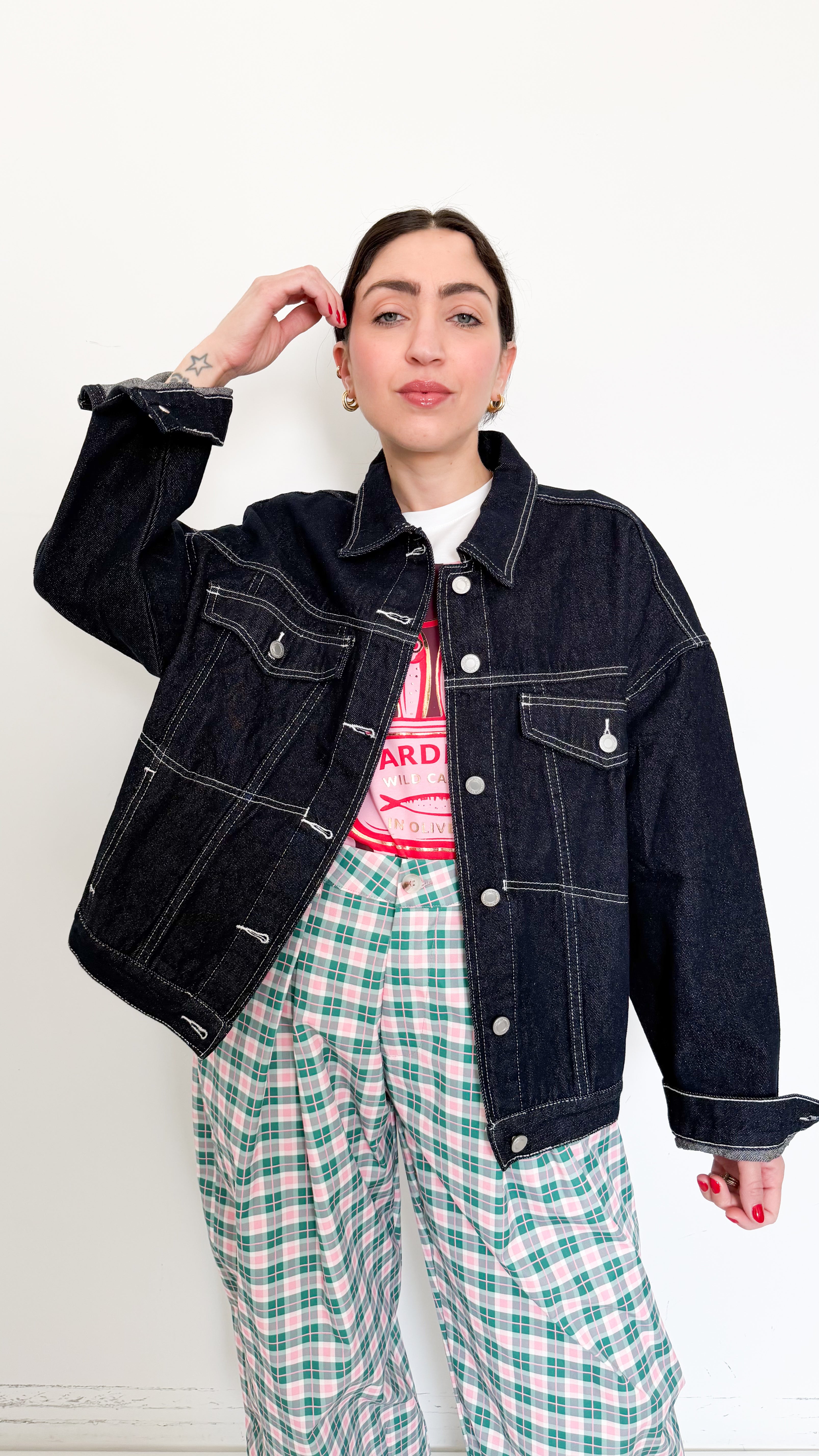 Giubbotto Over In Denim