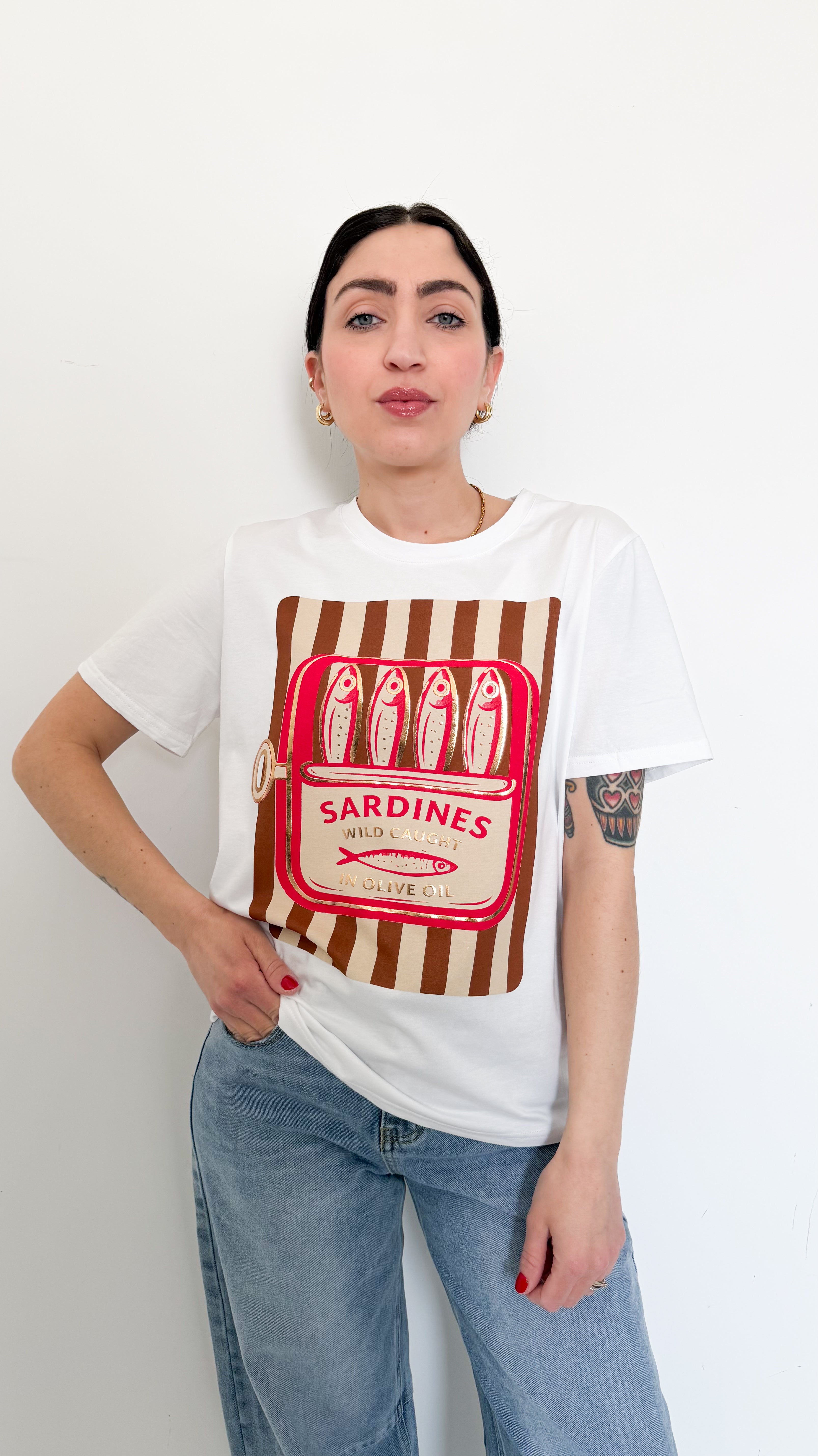 T-Shirt Sardines Camel