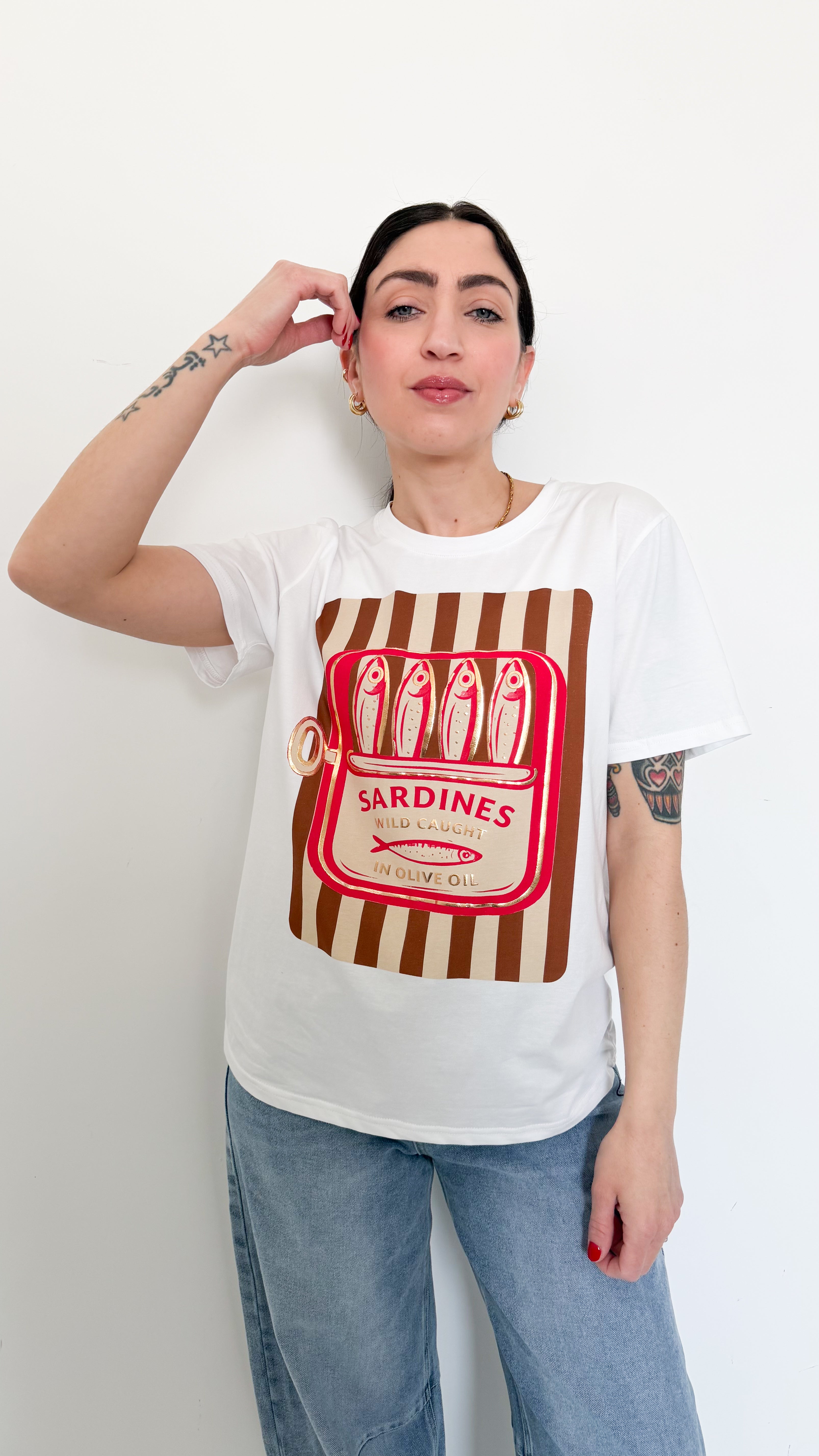 T-Shirt Sardines Camel