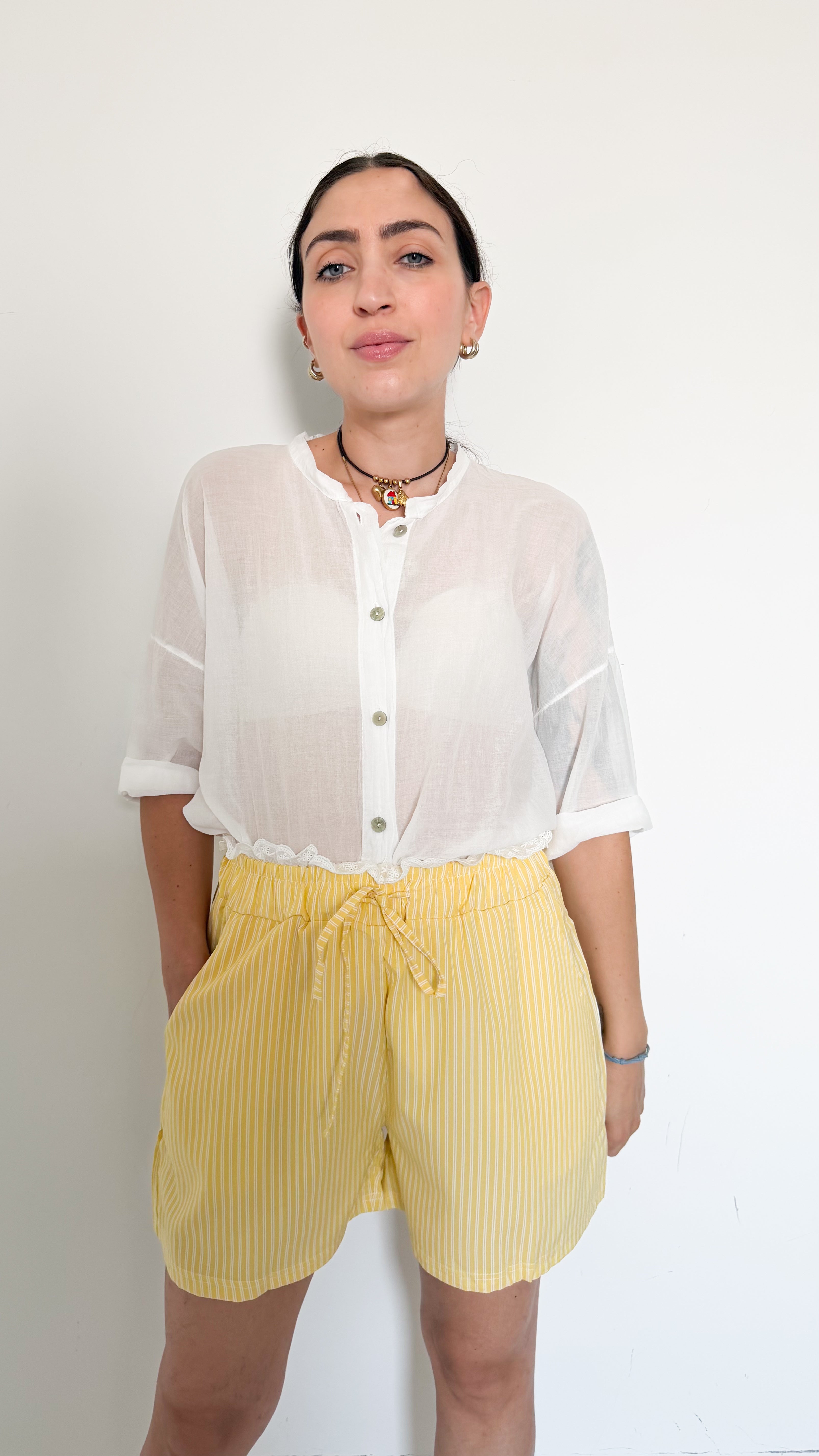 Short A Righe Giallo
