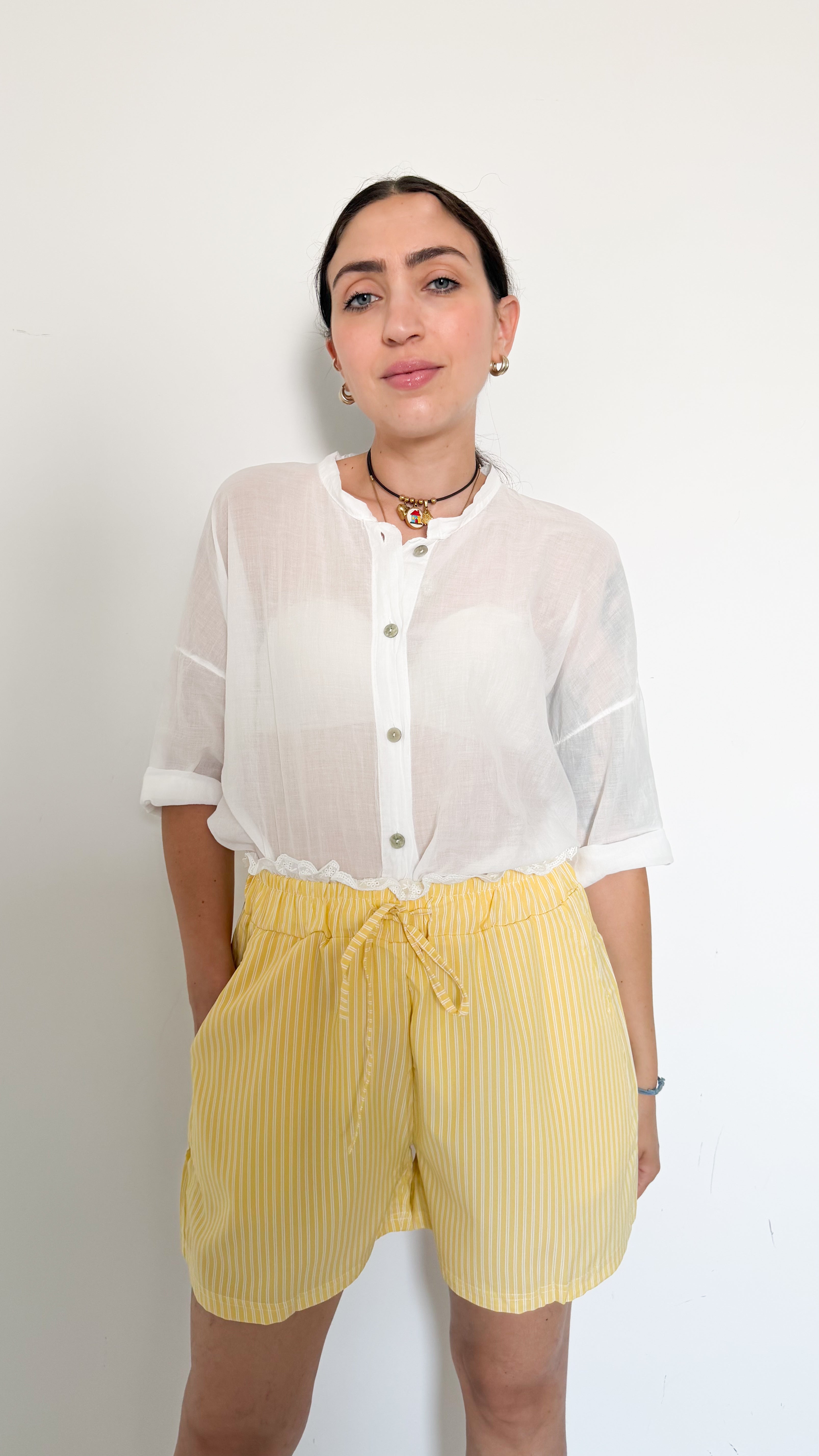 Short A Righe Giallo