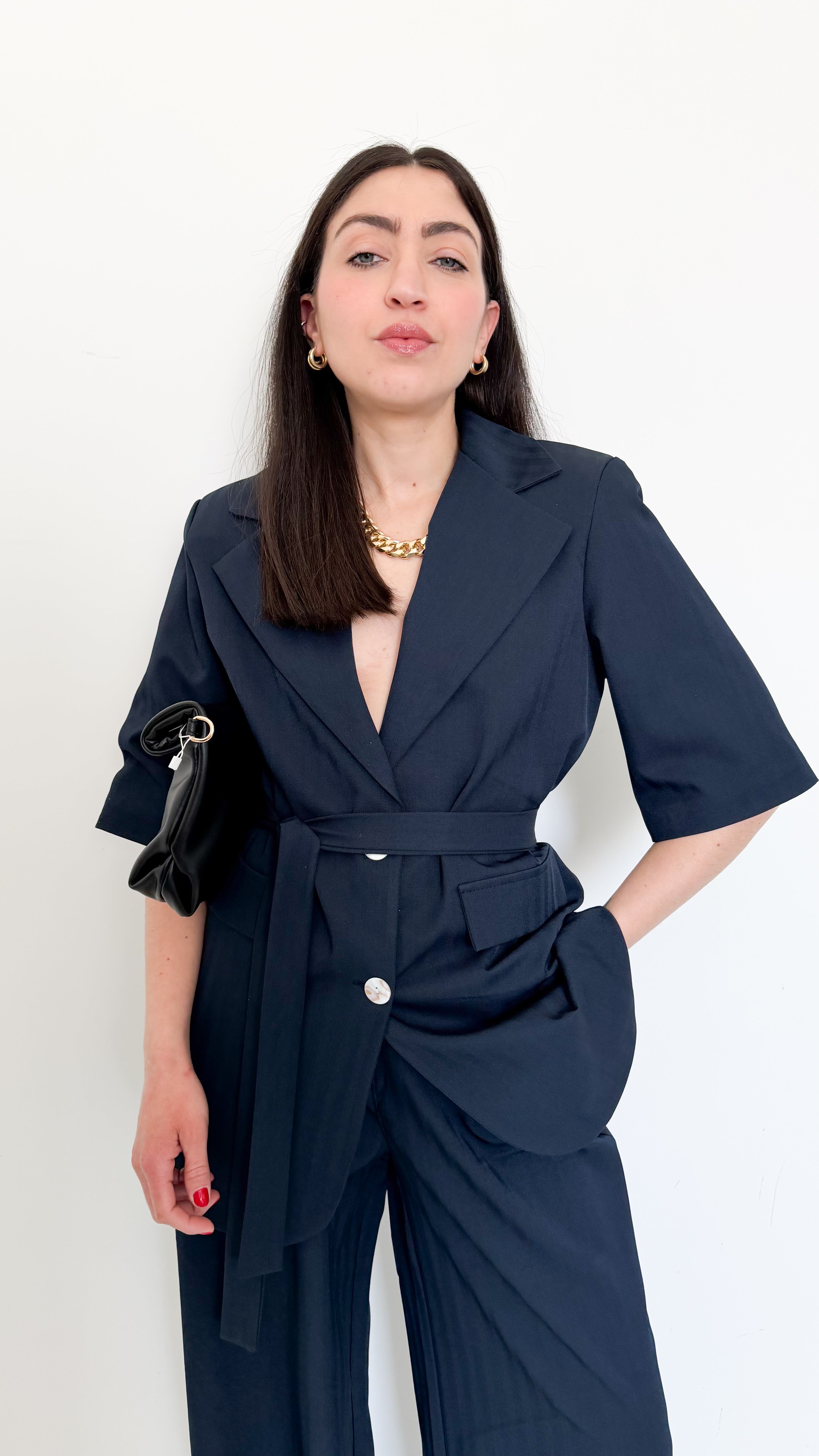 Tailleur Mezza Manica Blu