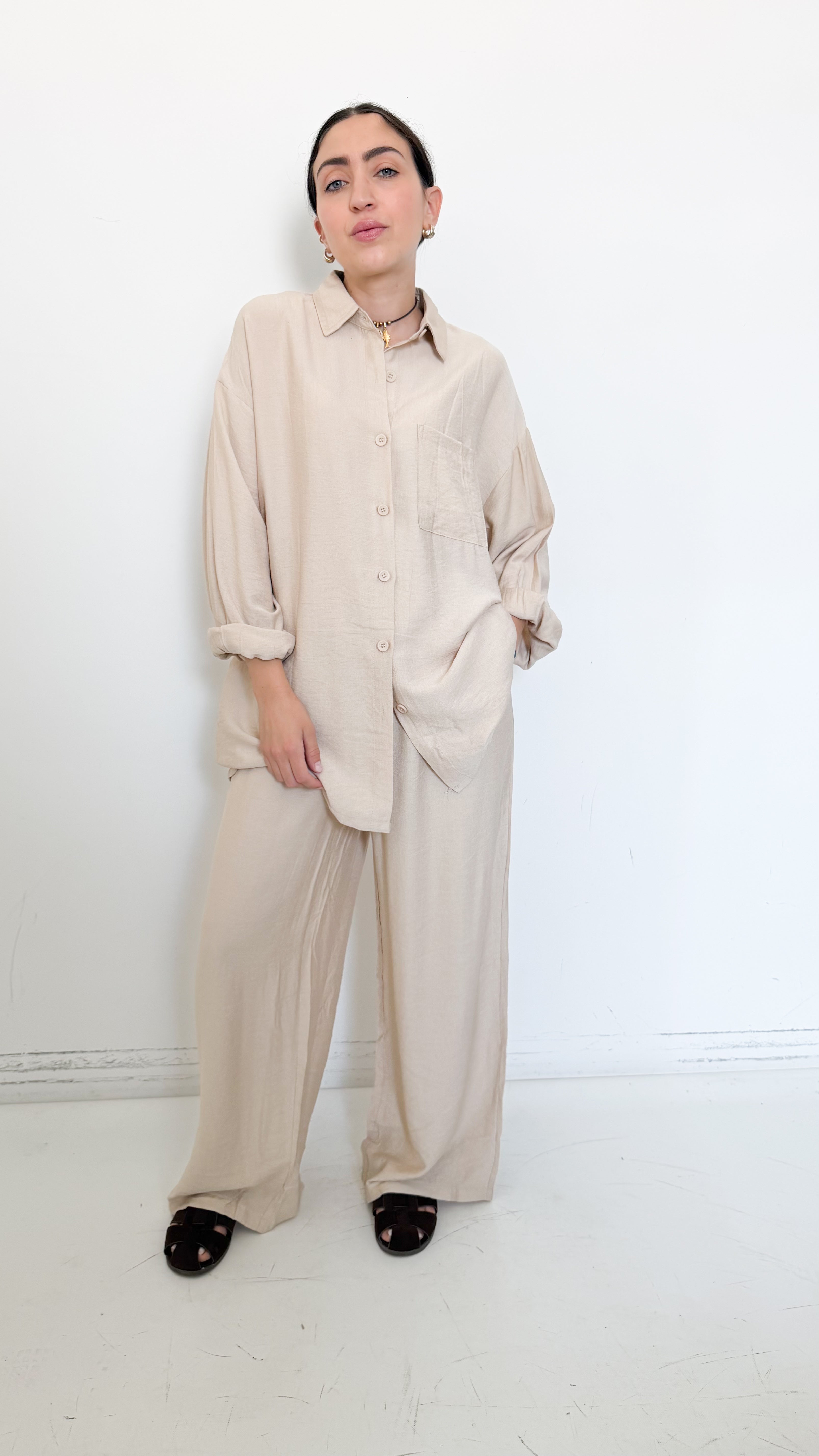 Coordinato Over Beige