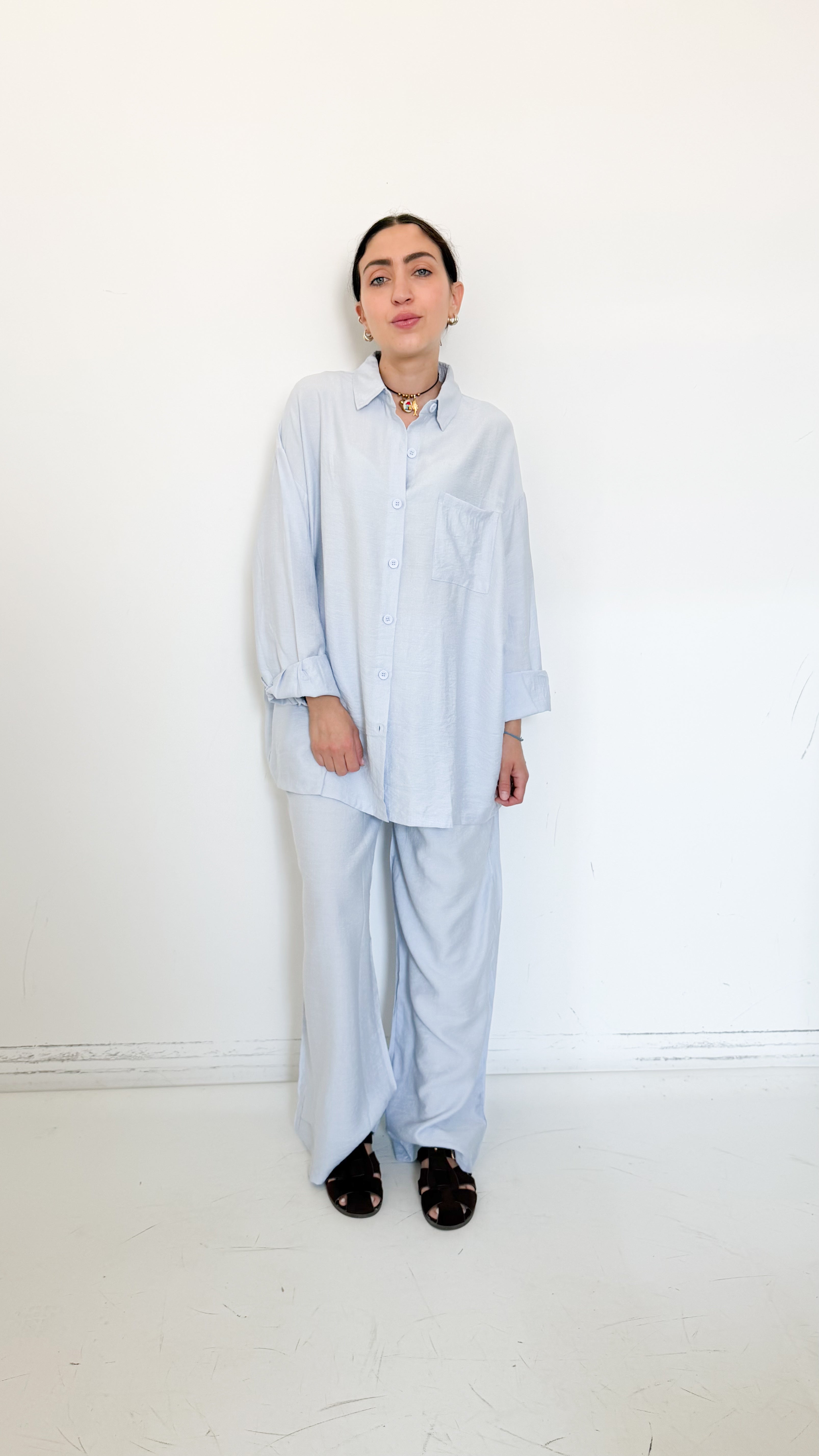 Coordinato Over Azzurro