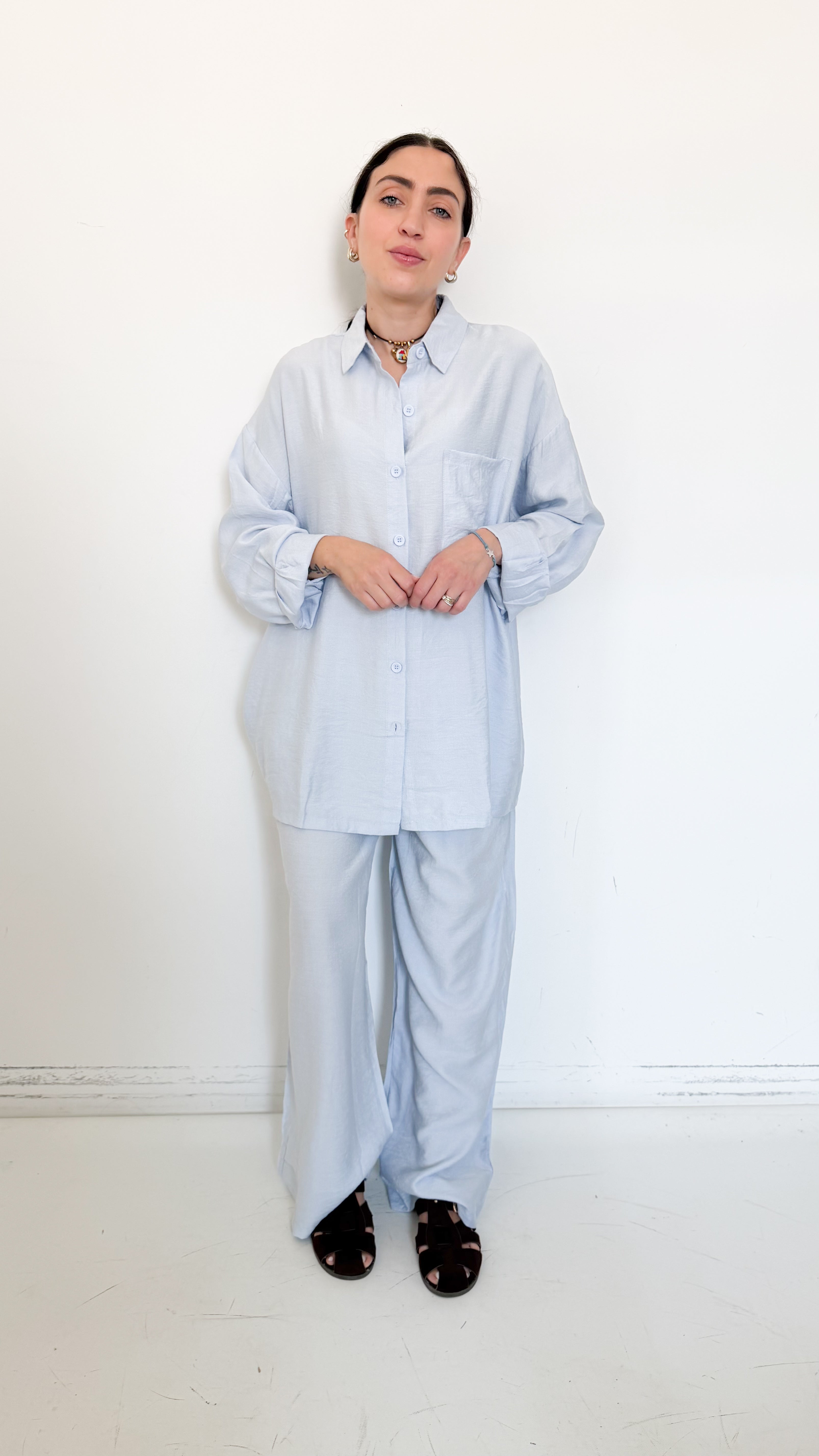 Coordinato Over Azzurro