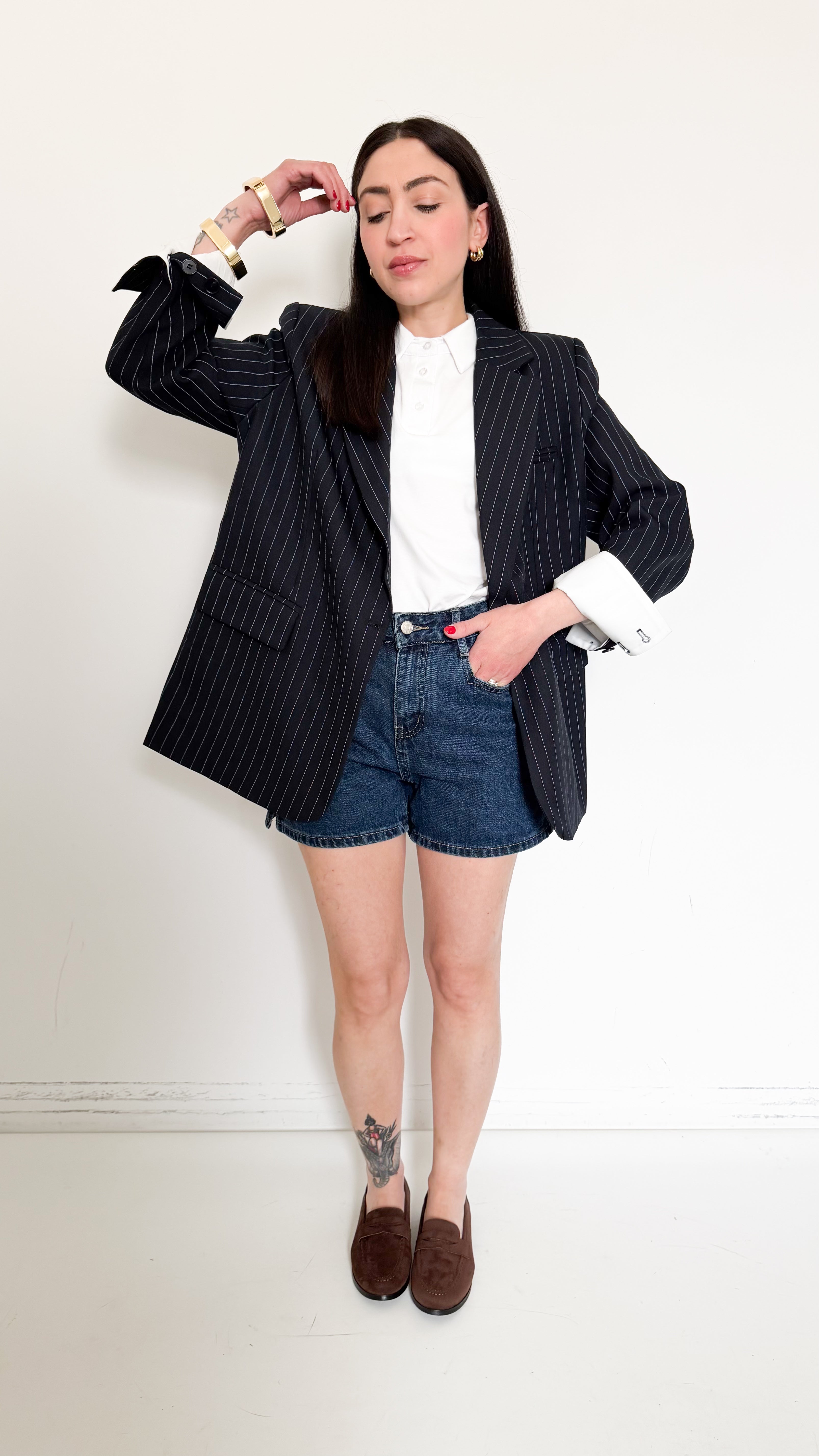 Bermuda Corti In Denim