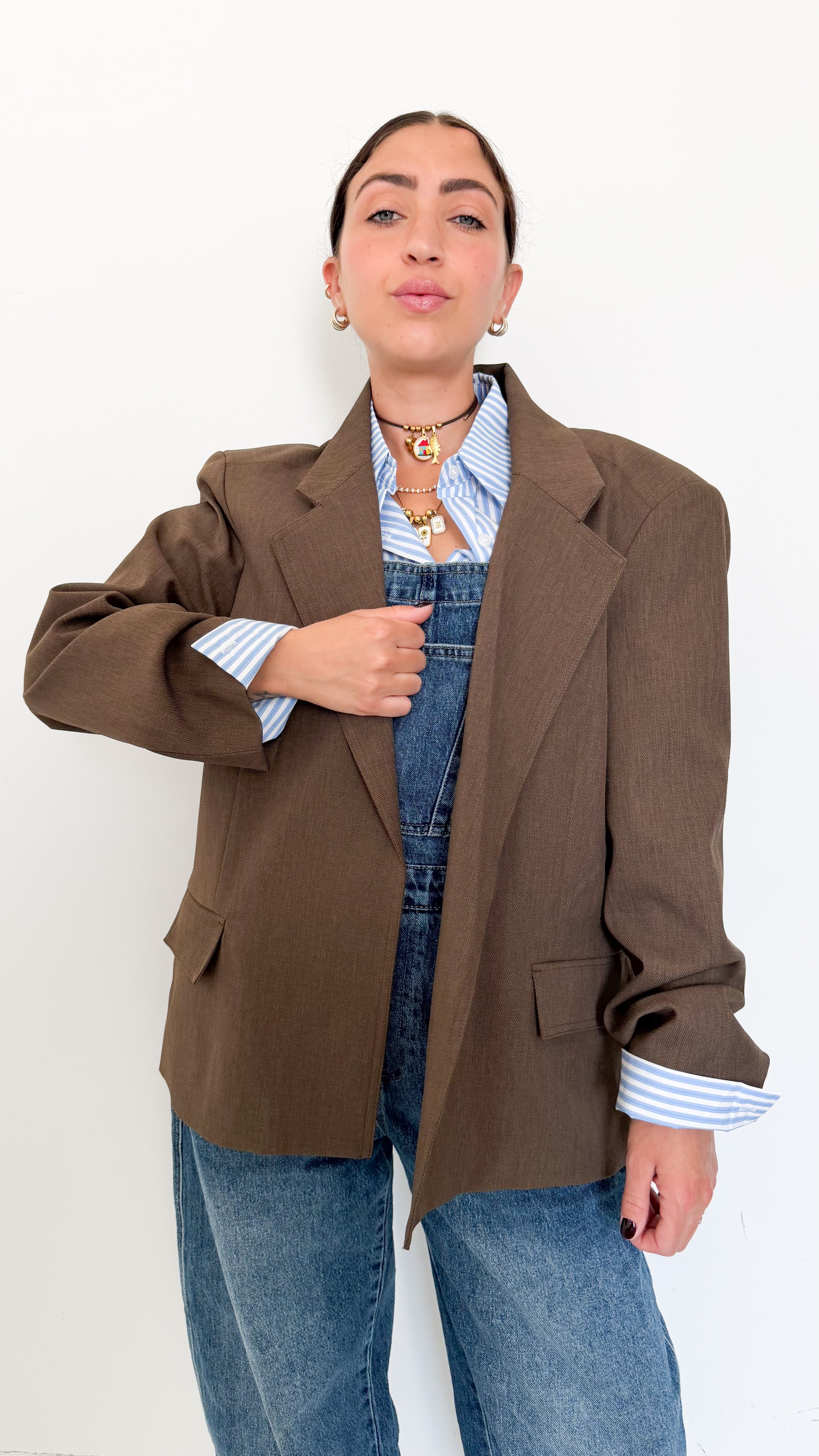 Blazer Over Marrone