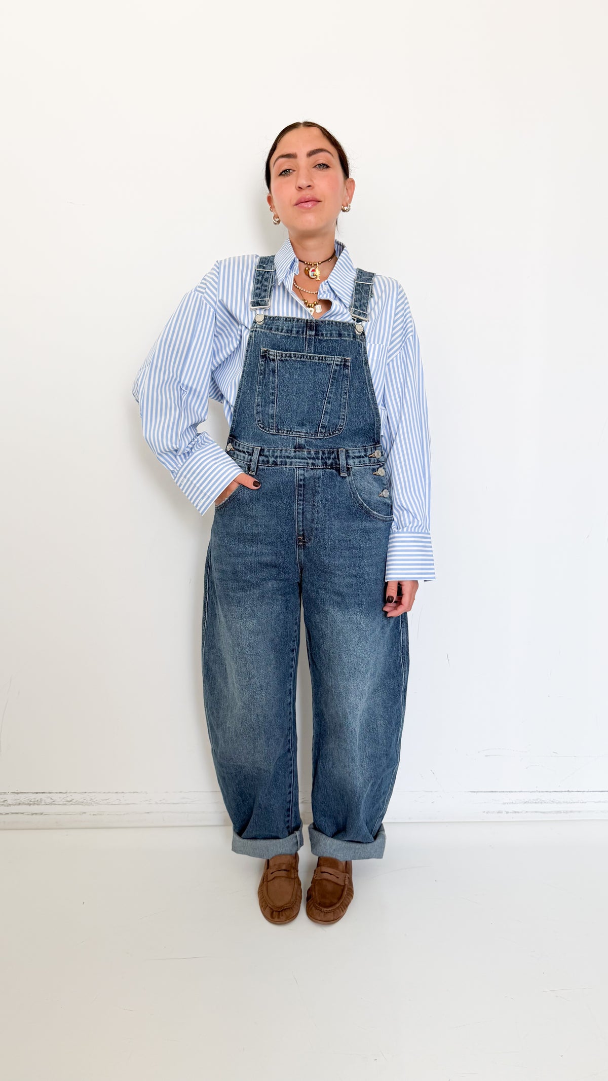 Salopette Balloon In Denim