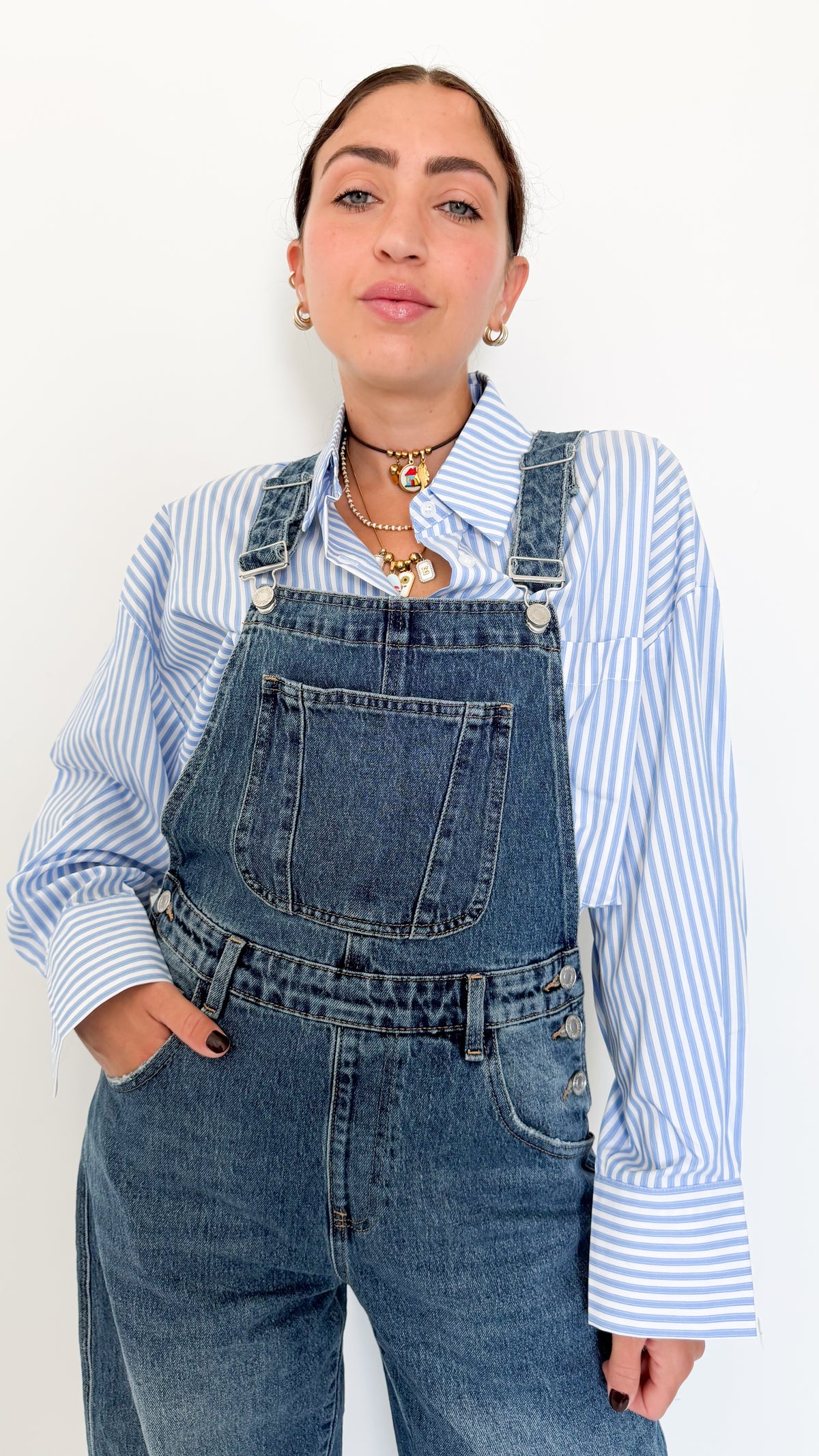 Salopette Balloon In Denim